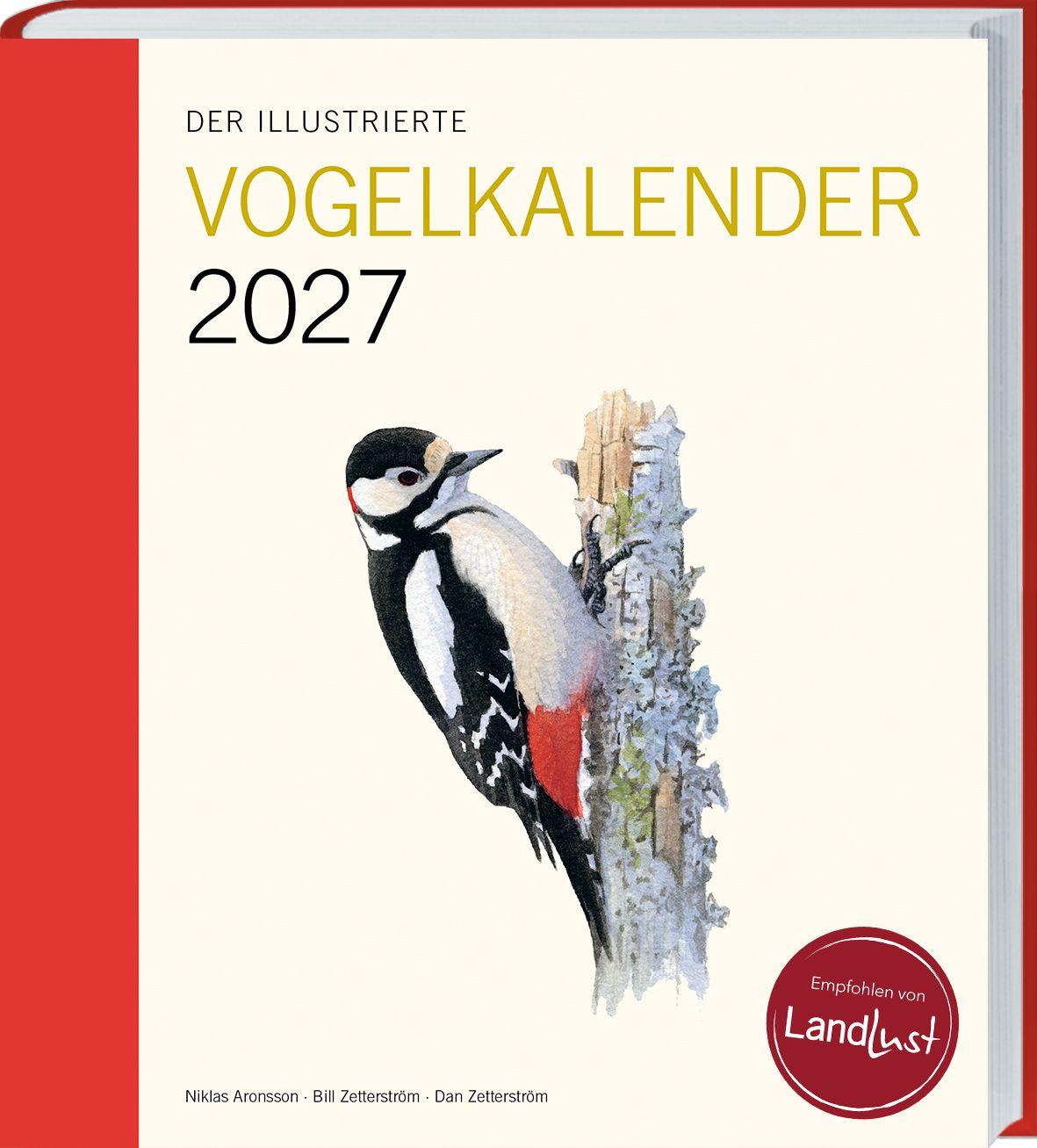 Vorderes Coverbild Der illustrierte Vogelkalender 2027