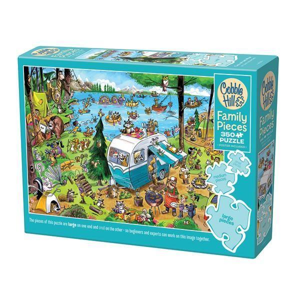 Vorderes Coverbild Verrückter Campingausflug 350 Teile