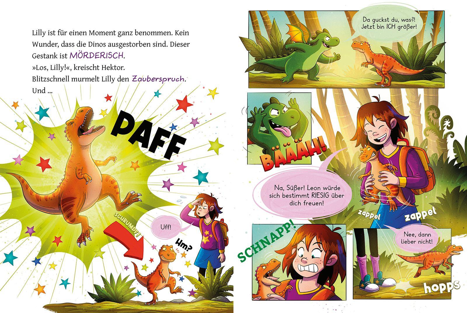 Beispielinhalt (Bild) "Magic Lilly" (4). In den Klauen des T-Rex