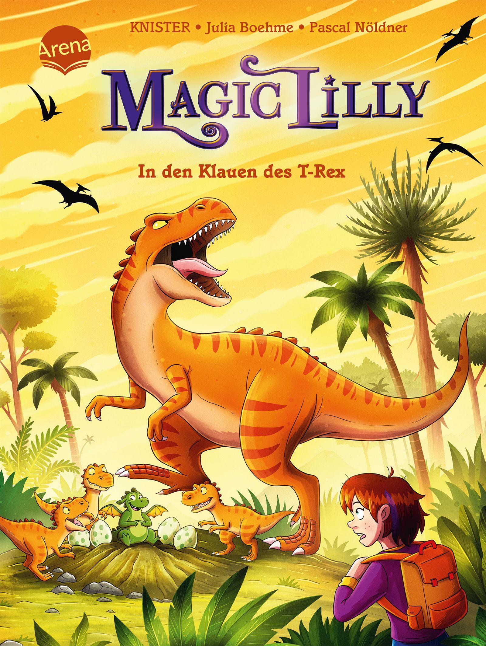 Vorderes Coverbild "Magic Lilly" (4). In den Klauen des T-Rex