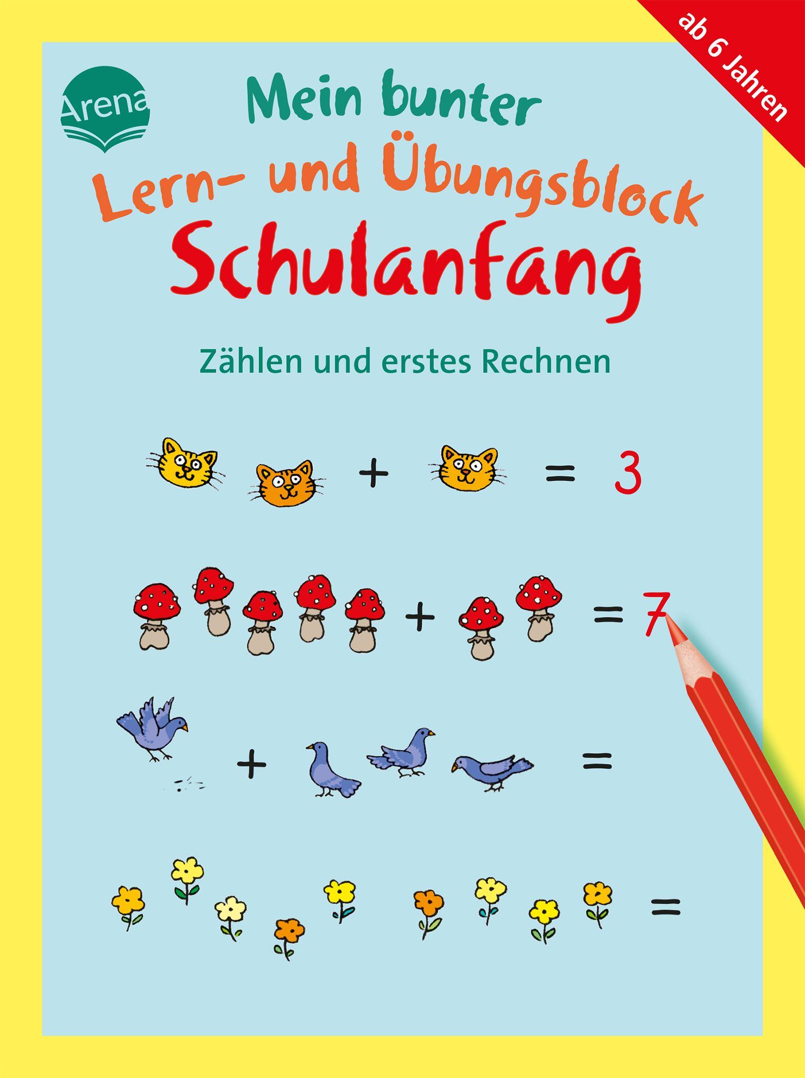 Vorderes Coverbild Mein bunter Lern- und Übungsblock Schulanfang. Zählen und erstes Rechnen