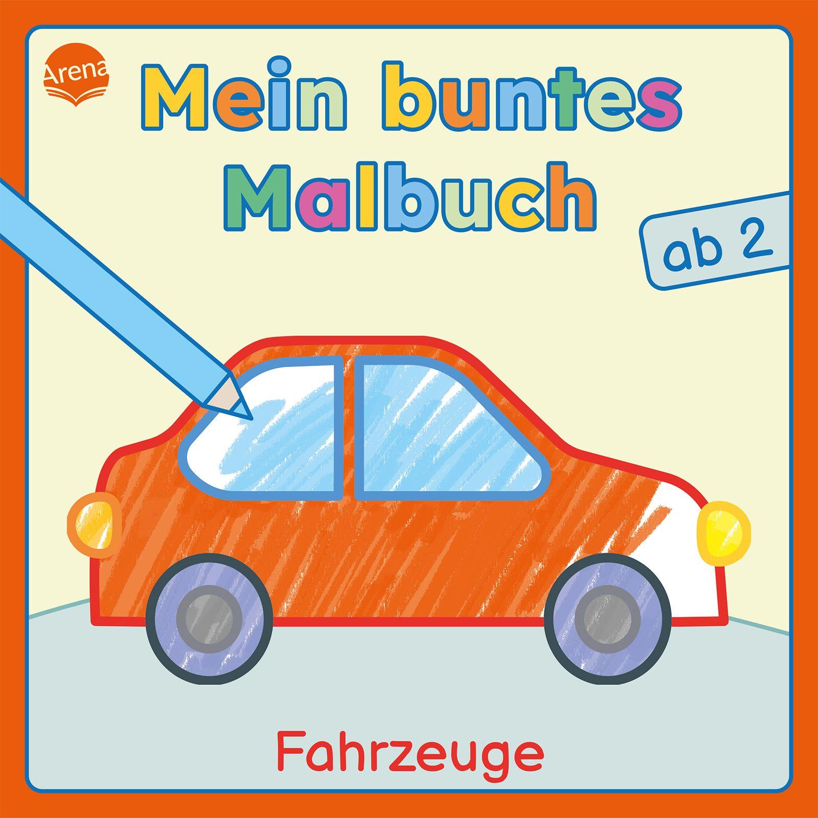 Vorderes Coverbild Mein buntes Malbuch ab 2. Fahrzeuge