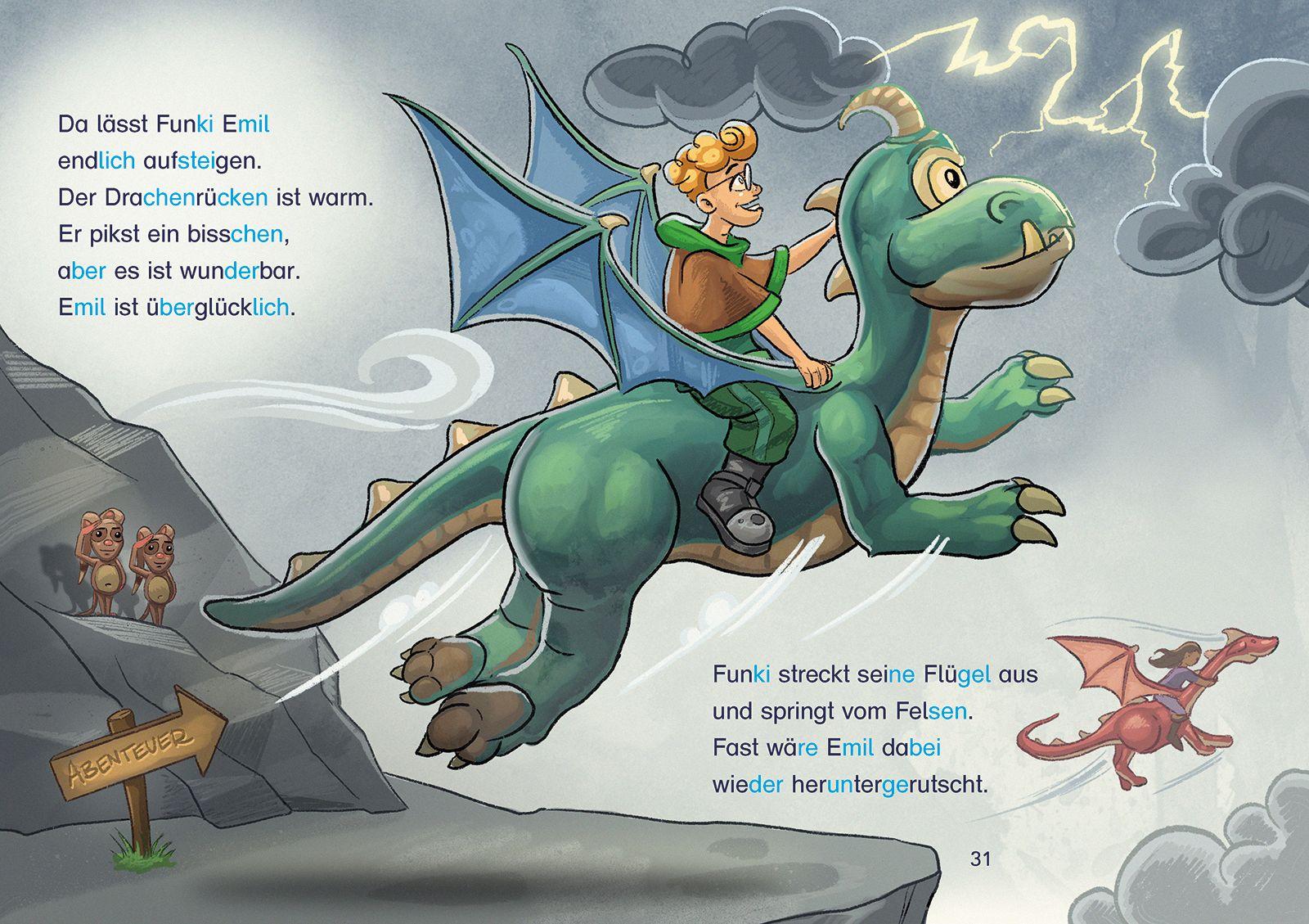 Beispielinhalt (Bild) Die Drachenreiter von Potzblitz