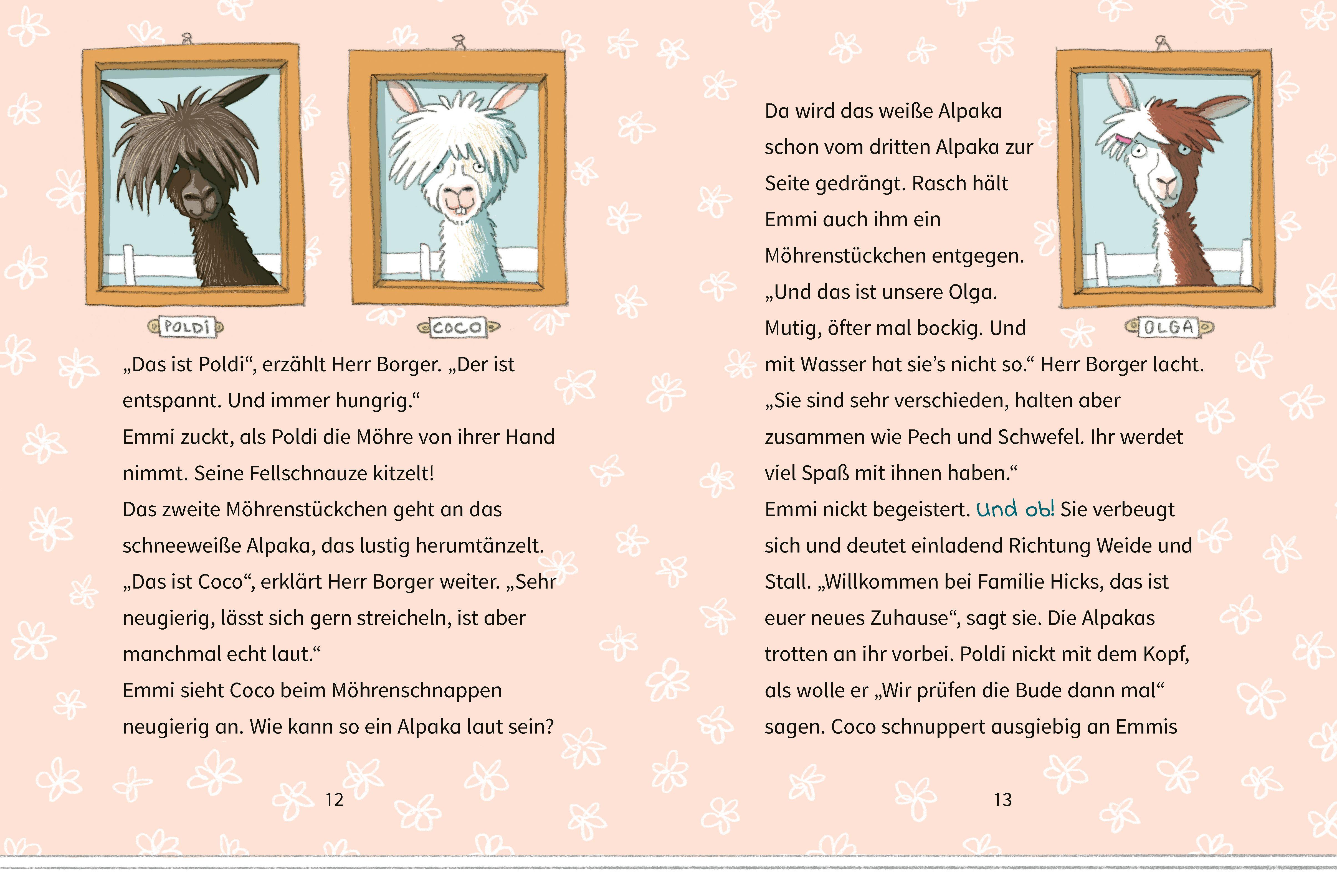 Beispielinhalt (Bild) Die wilde Alpaka-Bande (1). Zicke, zacke, Spuck-Attacke!