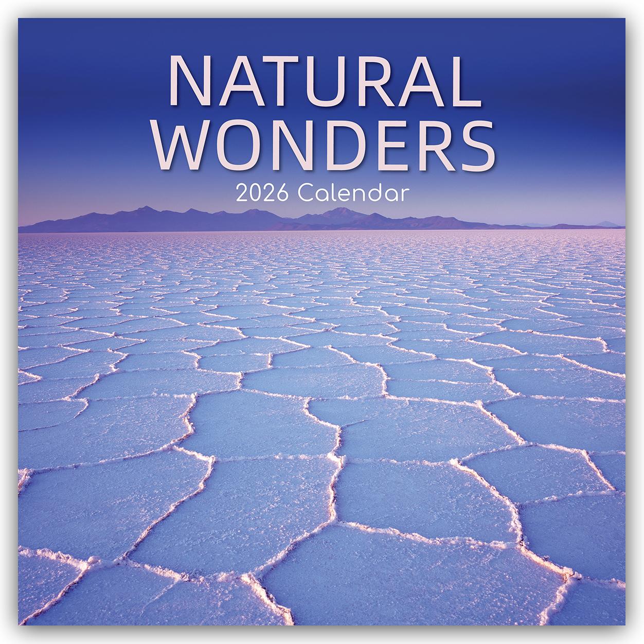 Vorderes Coverbild Natural Wonders - Naturwunder 2026 - 16-Monatskalender