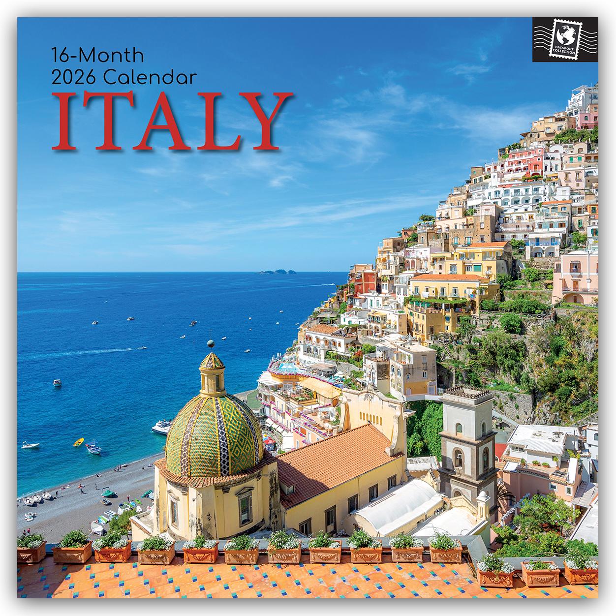 Vorderes Coverbild Italy - Italien 2026 - 16-Monatskalender