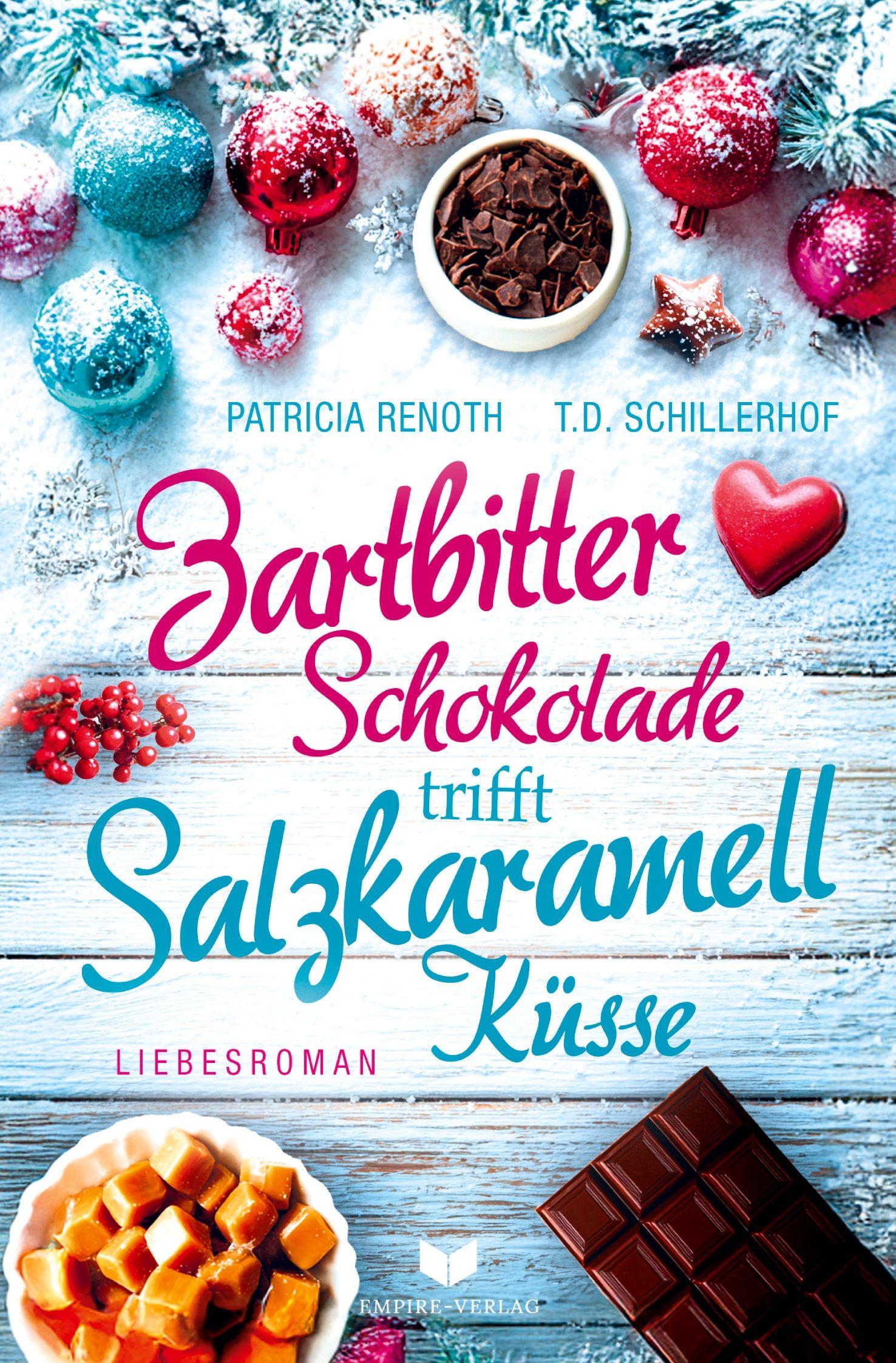 Vorderes Coverbild Zartbitterschokolade trifft Salzkaramellküsse: Ein Cornwall Weihnachtsroman