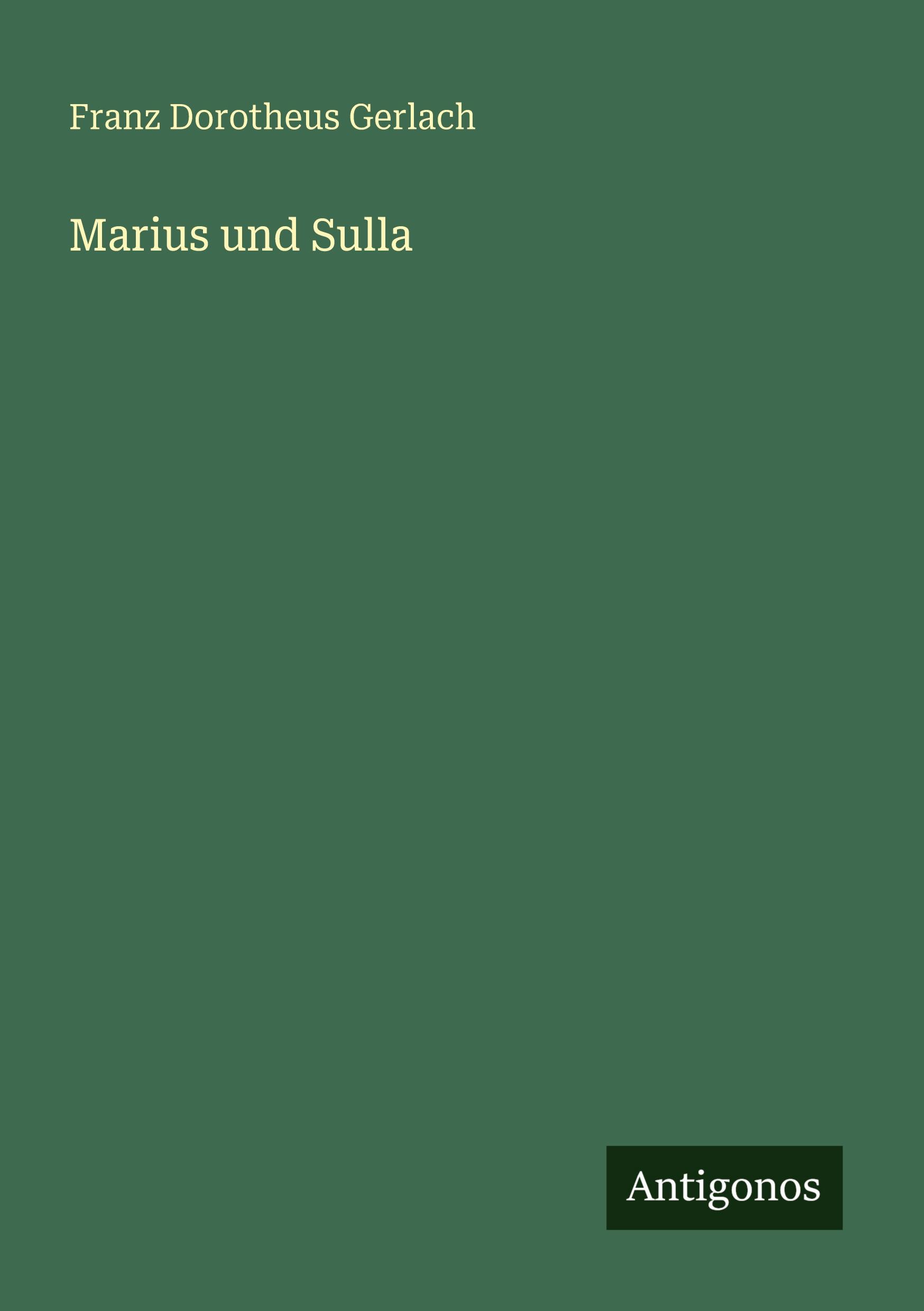 Vorderes Coverbild Marius und Sulla