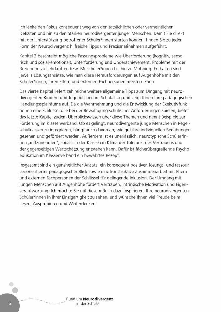 Beispielinhalt (Bild) Rund um Neurodivergenz in der Schule