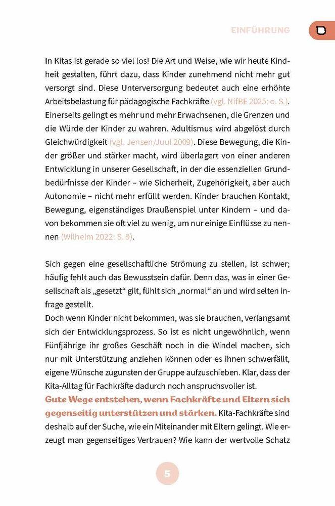 Beispielinhalt (Bild) Mit Kita-Eltern im Gespräch