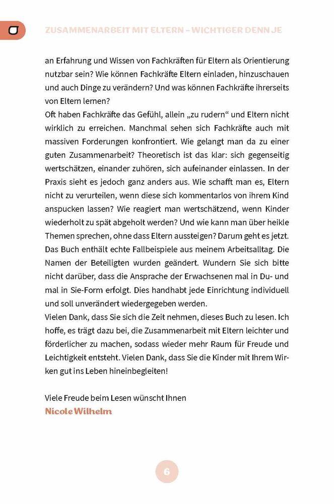 Beispielinhalt (Bild) Mit Kita-Eltern im Gespräch