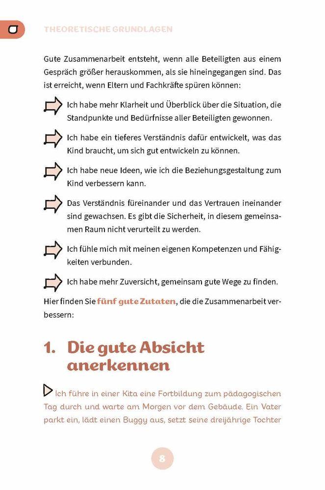 Beispielinhalt (Bild) Mit Kita-Eltern im Gespräch