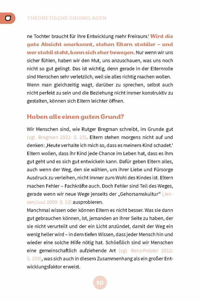 Beispielinhalt (Bild) Mit Kita-Eltern im Gespräch