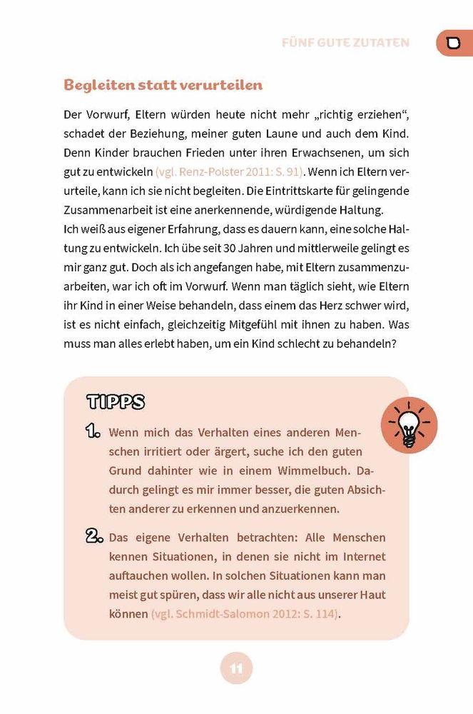 Beispielinhalt (Bild) Mit Kita-Eltern im Gespräch