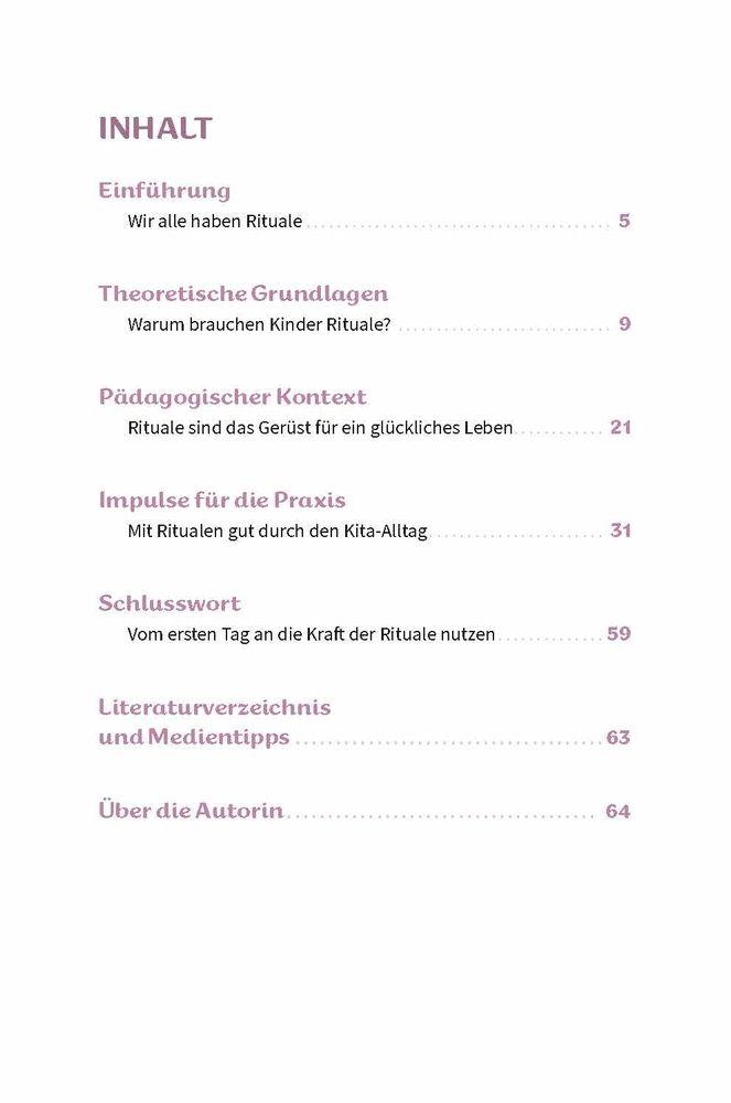 Beispielinhalt (Bild) Rituale in der Kita