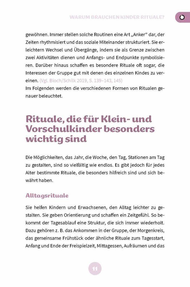 Beispielinhalt (Bild) Rituale in der Kita