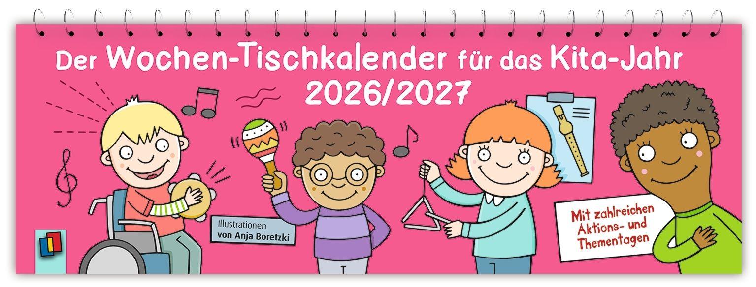 Vorderes Coverbild Der Wochen-Tischkalender für das Kita-Jahr 2026/2027