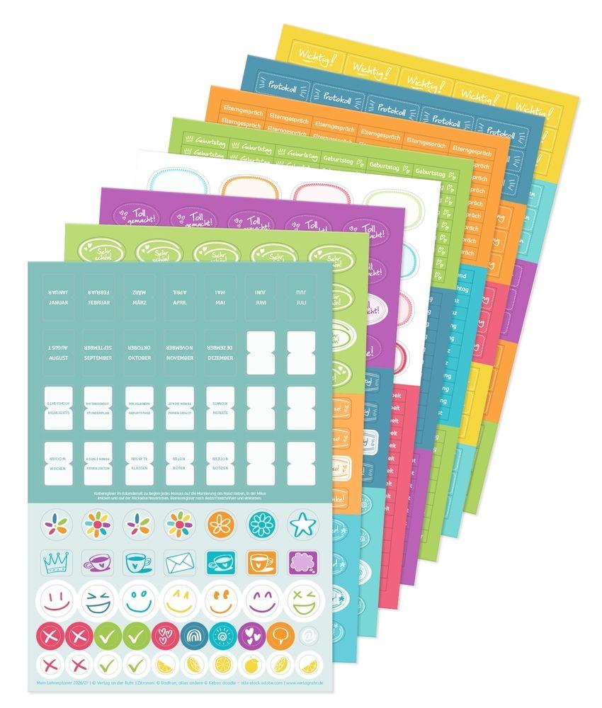 Beispielinhalt (Bild) Mein Lehrerplaner A4+ - Ringbindung - Lehrerkalender für das Schuljahr 2026/2027 - Zitronentanz