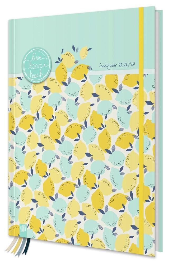 Beispielinhalt (Bild) Mein Lehrerplaner A4+ - Hardcover - Lehrerkalender für das Schuljahr 2026/2027 - Zitronentanz
