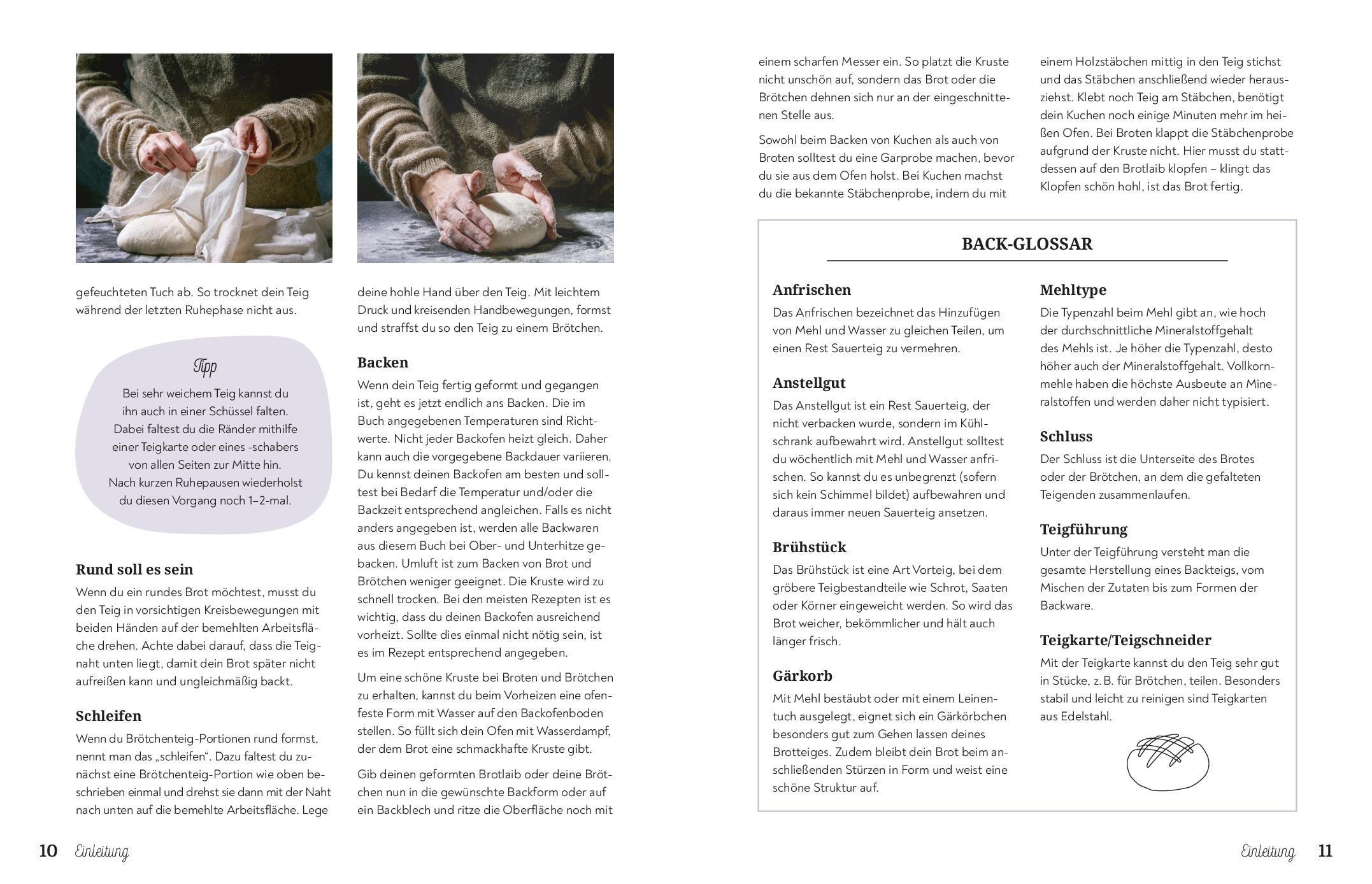 Beispielinhalt (Bild) Backen mit Dinkel