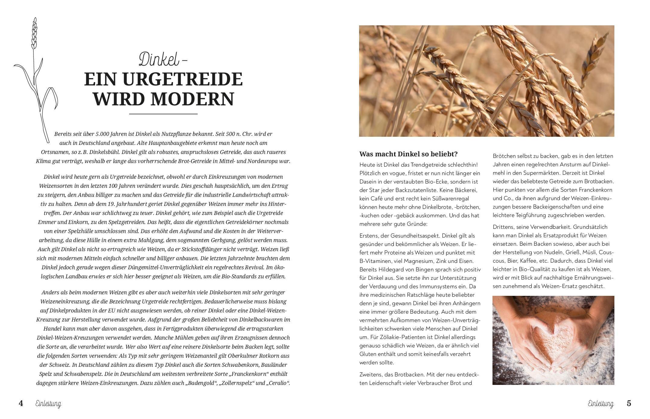 Beispielinhalt (Bild) Backen mit Dinkel