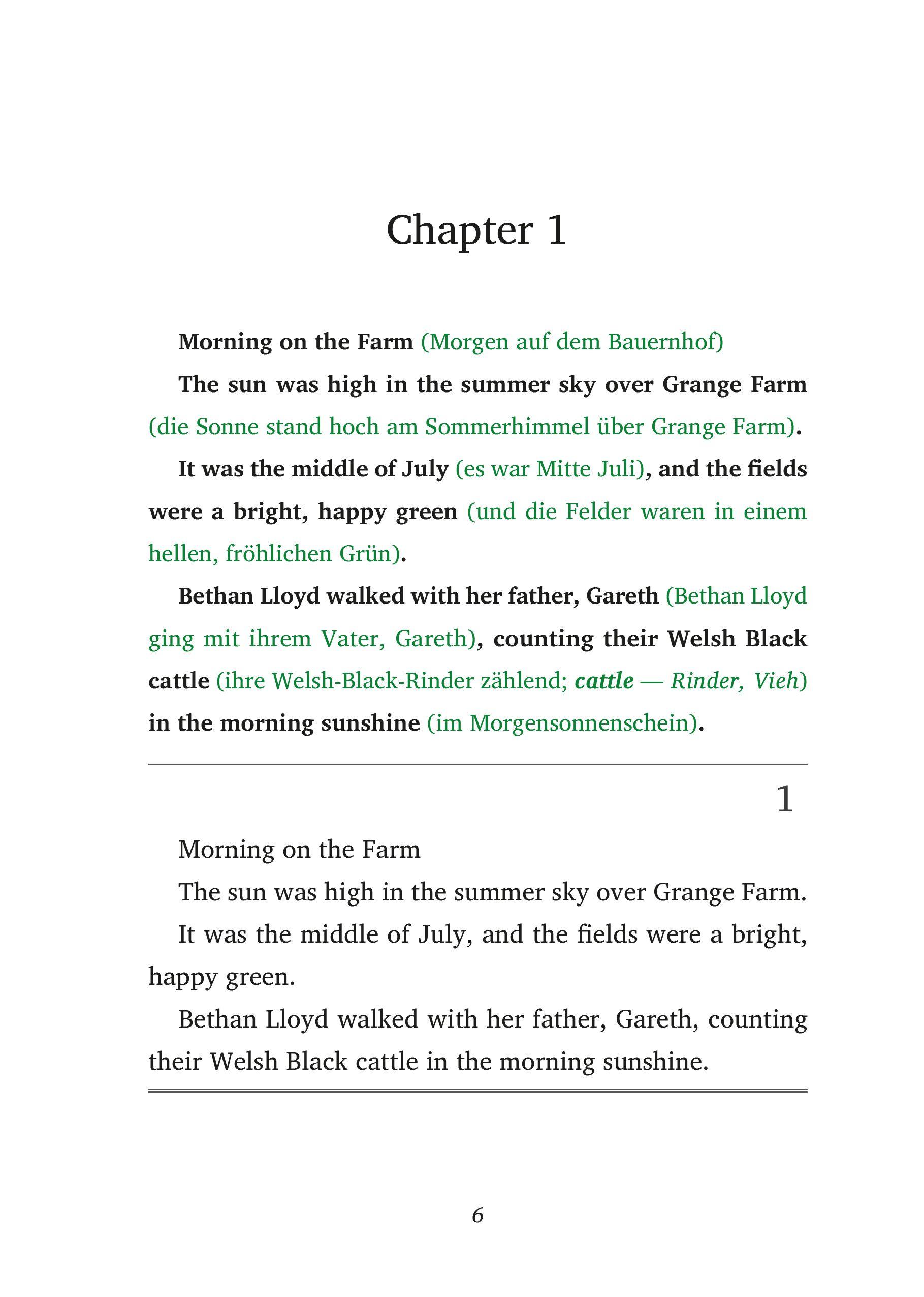 Beispielinhalt (Bild) The Midnight Moo-ver - Englische Krimi-Lektüre A1-A2 (+ Audio-Online)