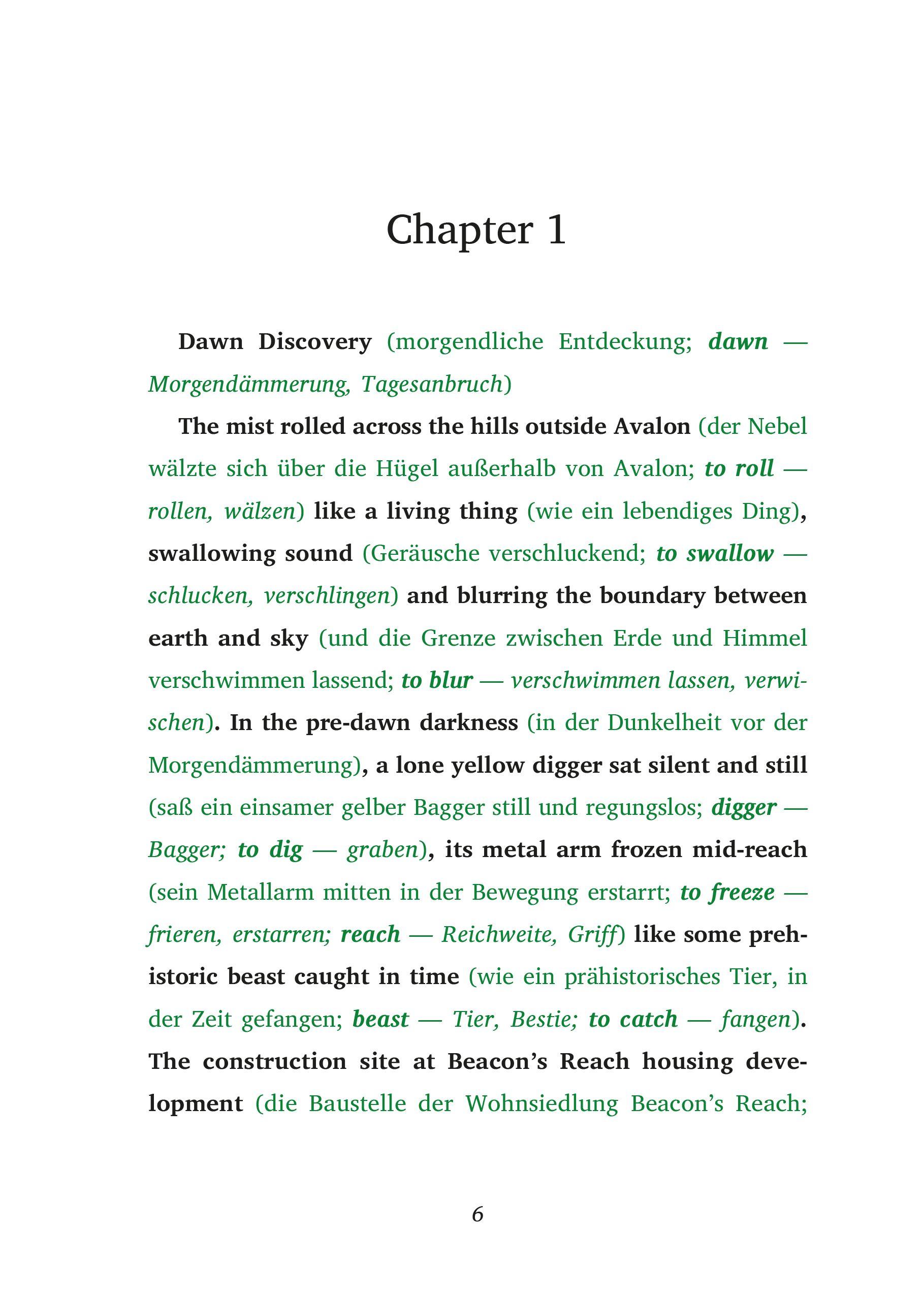 Beispielinhalt (Bild) The Druid's Whisper - Englische Krimi-Lektüre A2-B1 (+ Audio-CD)