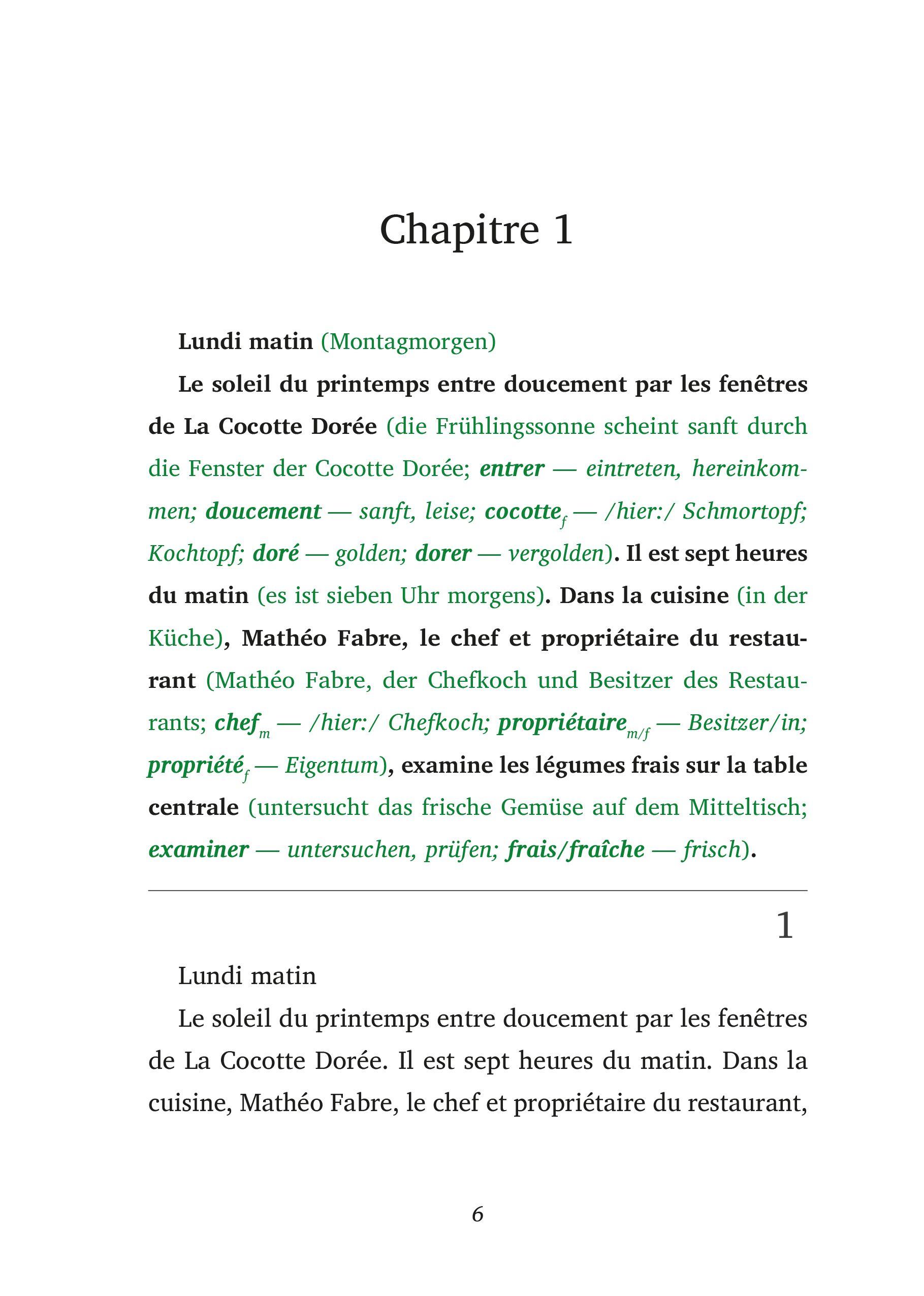 Beispielinhalt (Bild) La critique anonyme - Französische Krimi-Lektüre A1-A2 (+ Audio-CD)