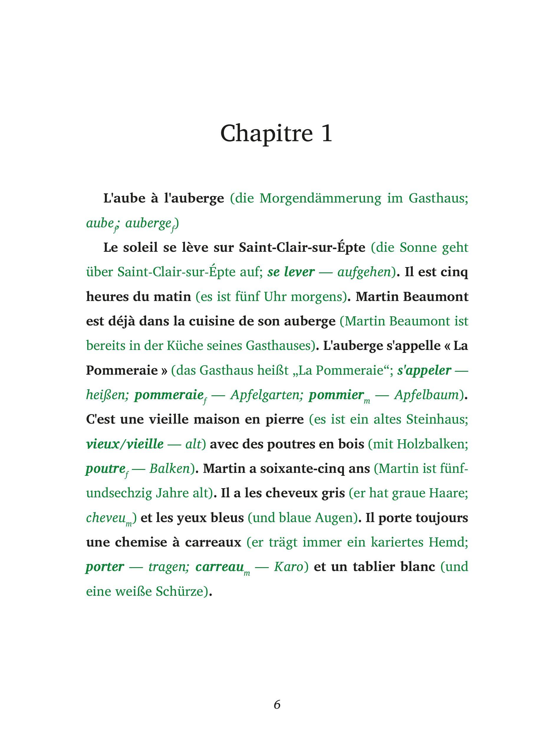 Beispielinhalt (Bild) Les lumières de la Saint-Jean - Französische Krimi-Lektüre A1-A2 (+ Audio-CD)