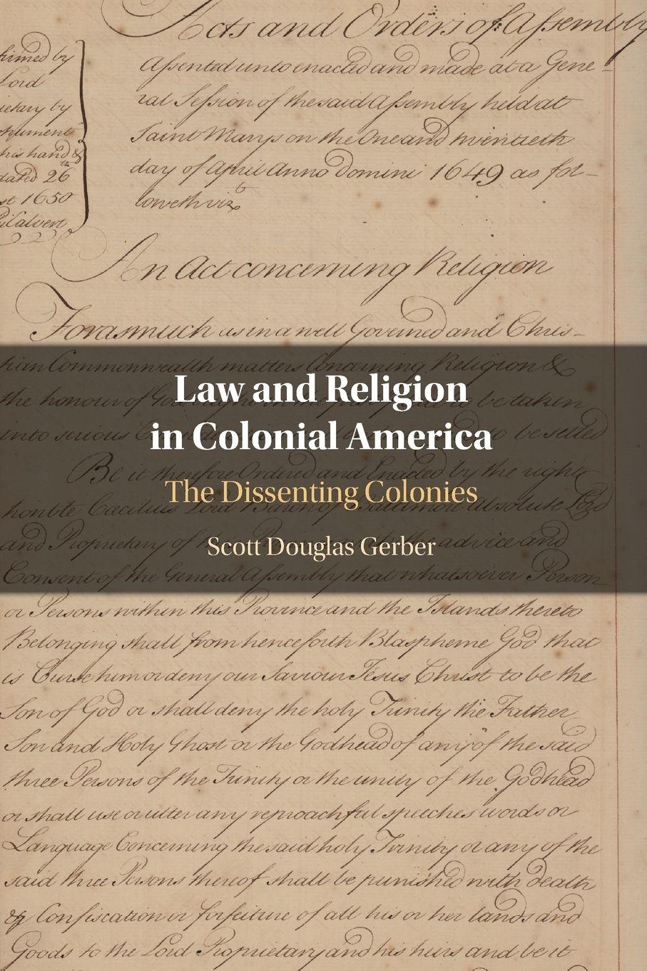 Vorderes Coverbild Law and Religion in Colonial America