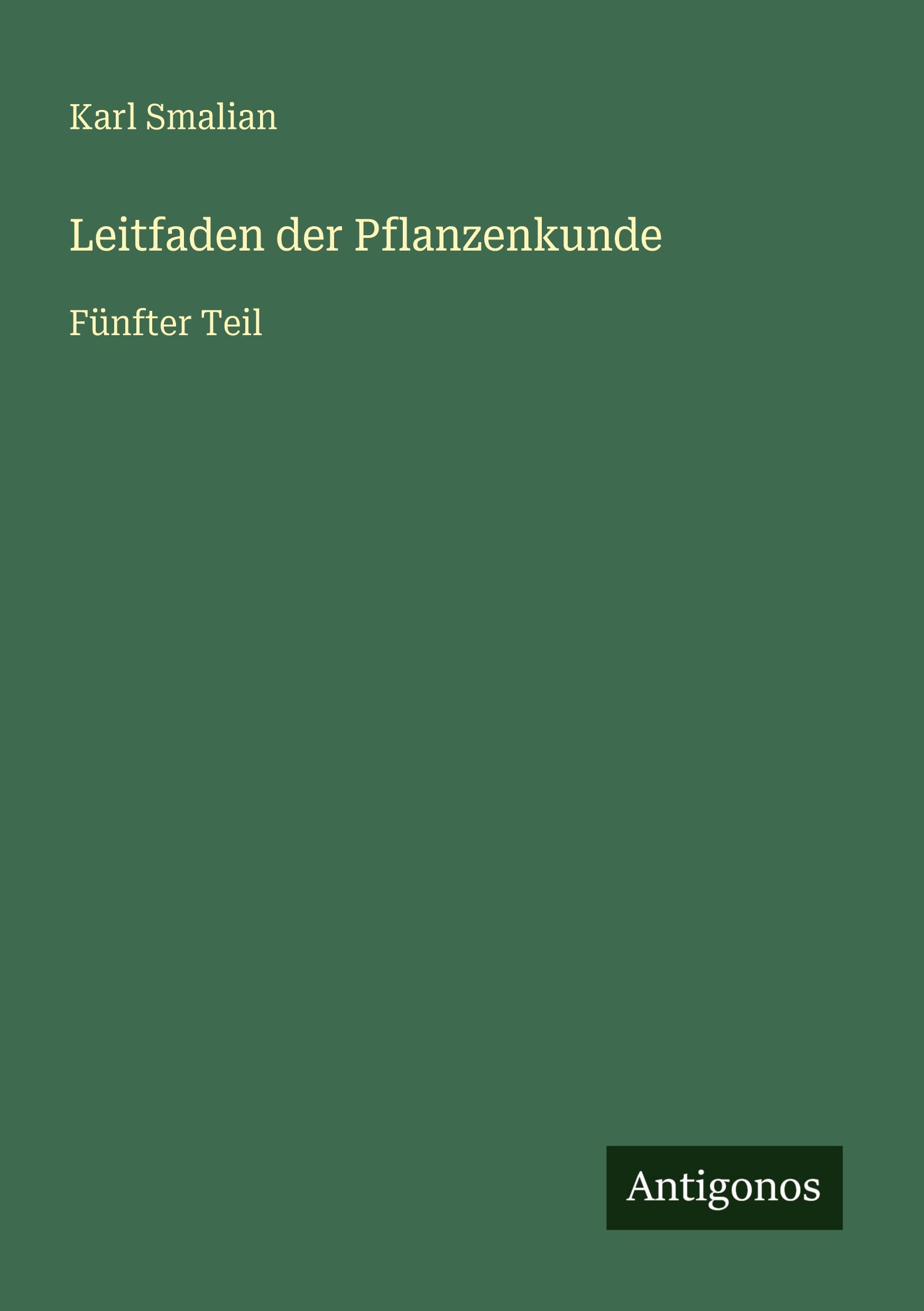 Vorderes Coverbild Leitfaden der Pflanzenkunde