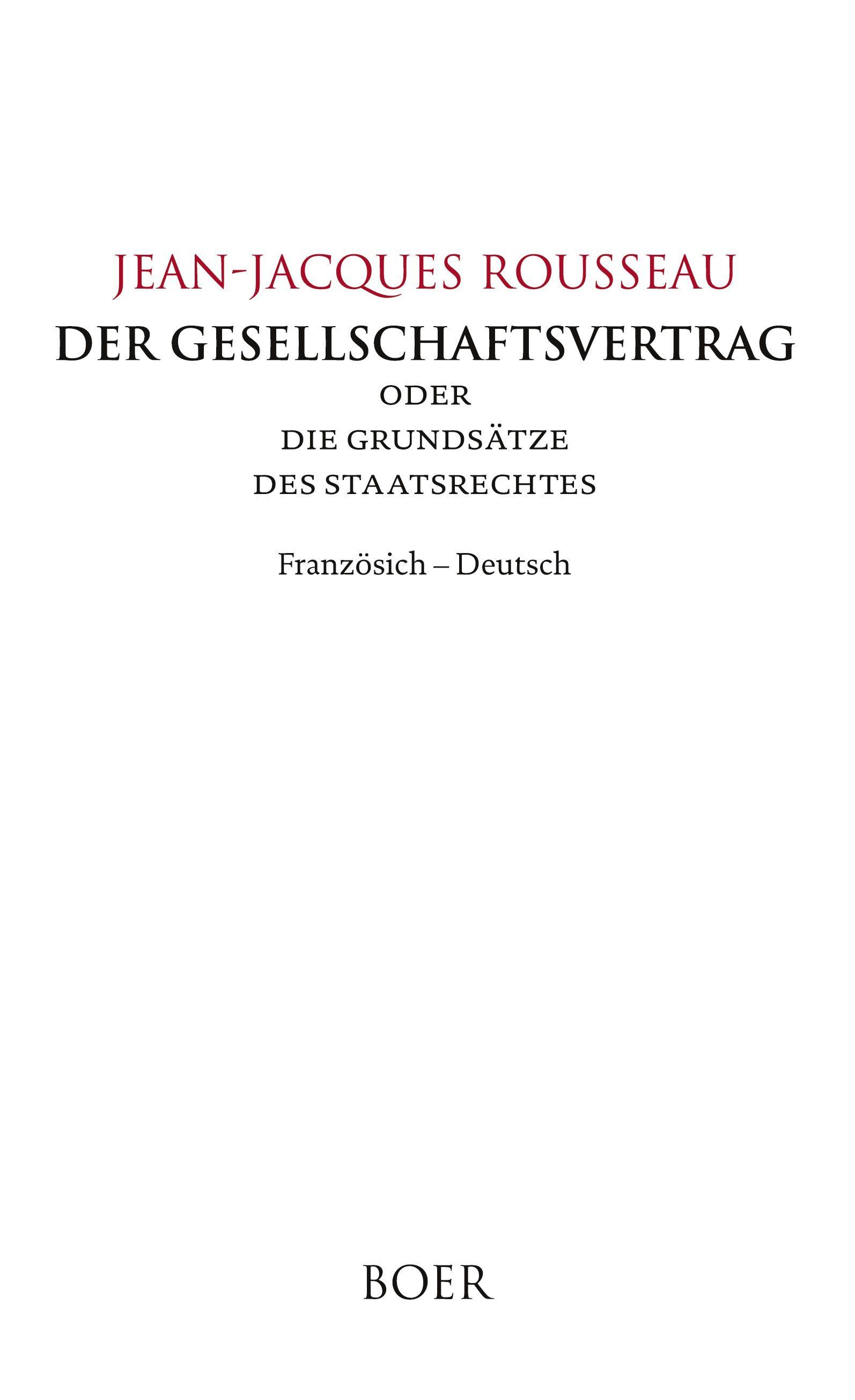 Vorderes Coverbild Der Gesellschaftsvertrag