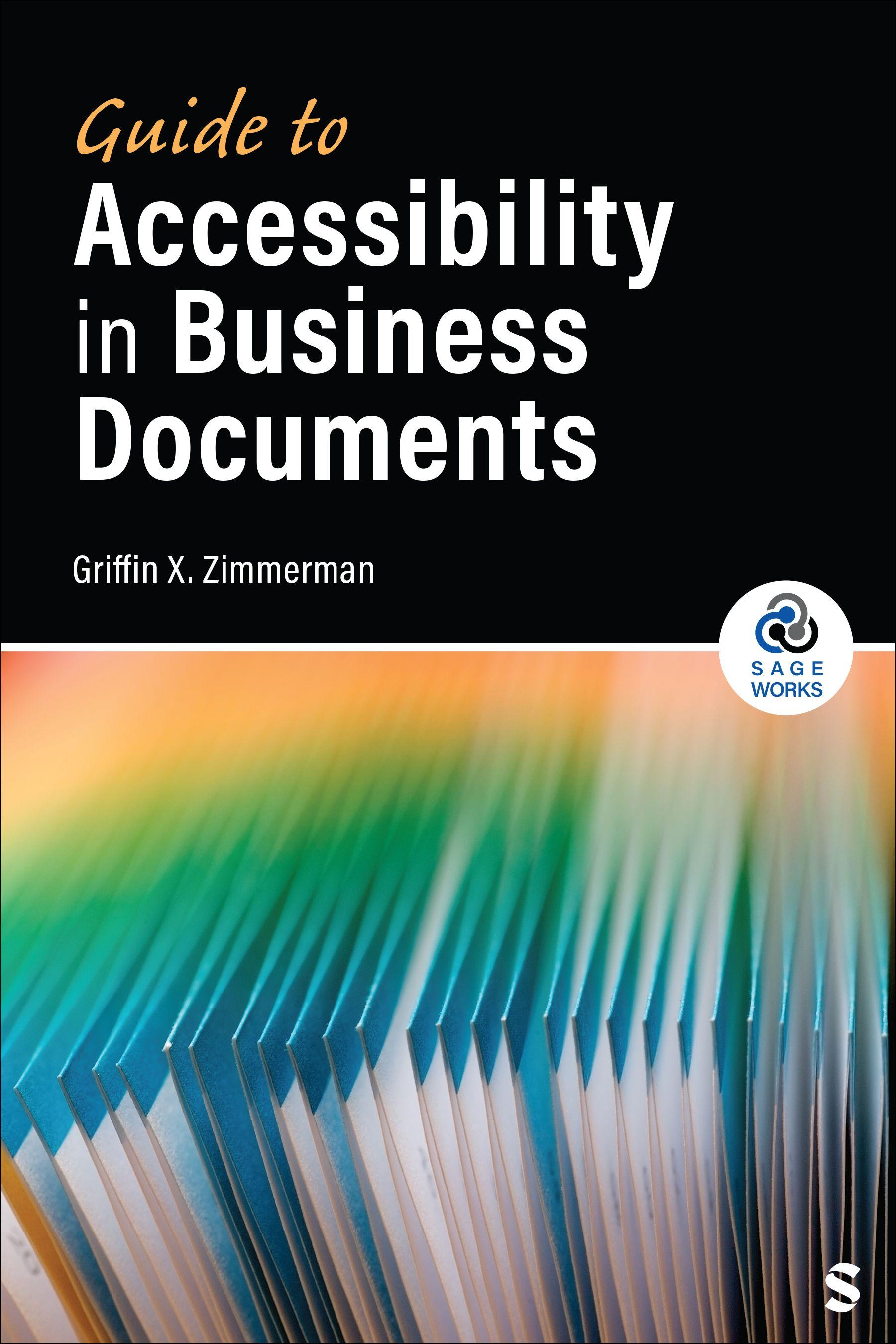 Vorderes Coverbild Guide to Accessibility in Business Documents