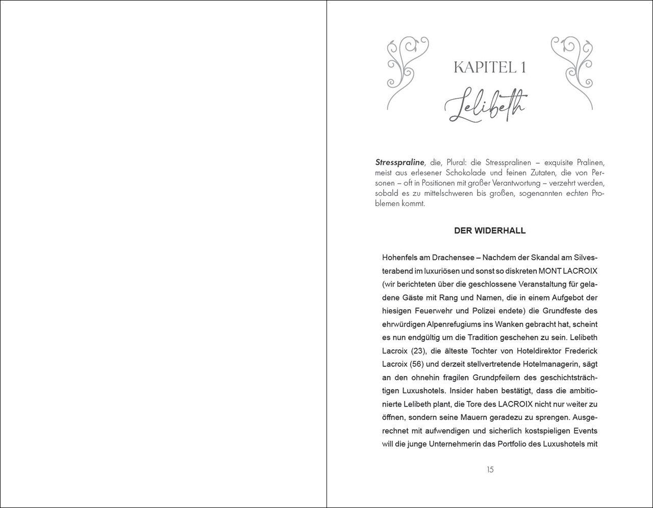 Beispielinhalt (Bild) Mont Lacroix (Band 1) - Longing for Lelibeth