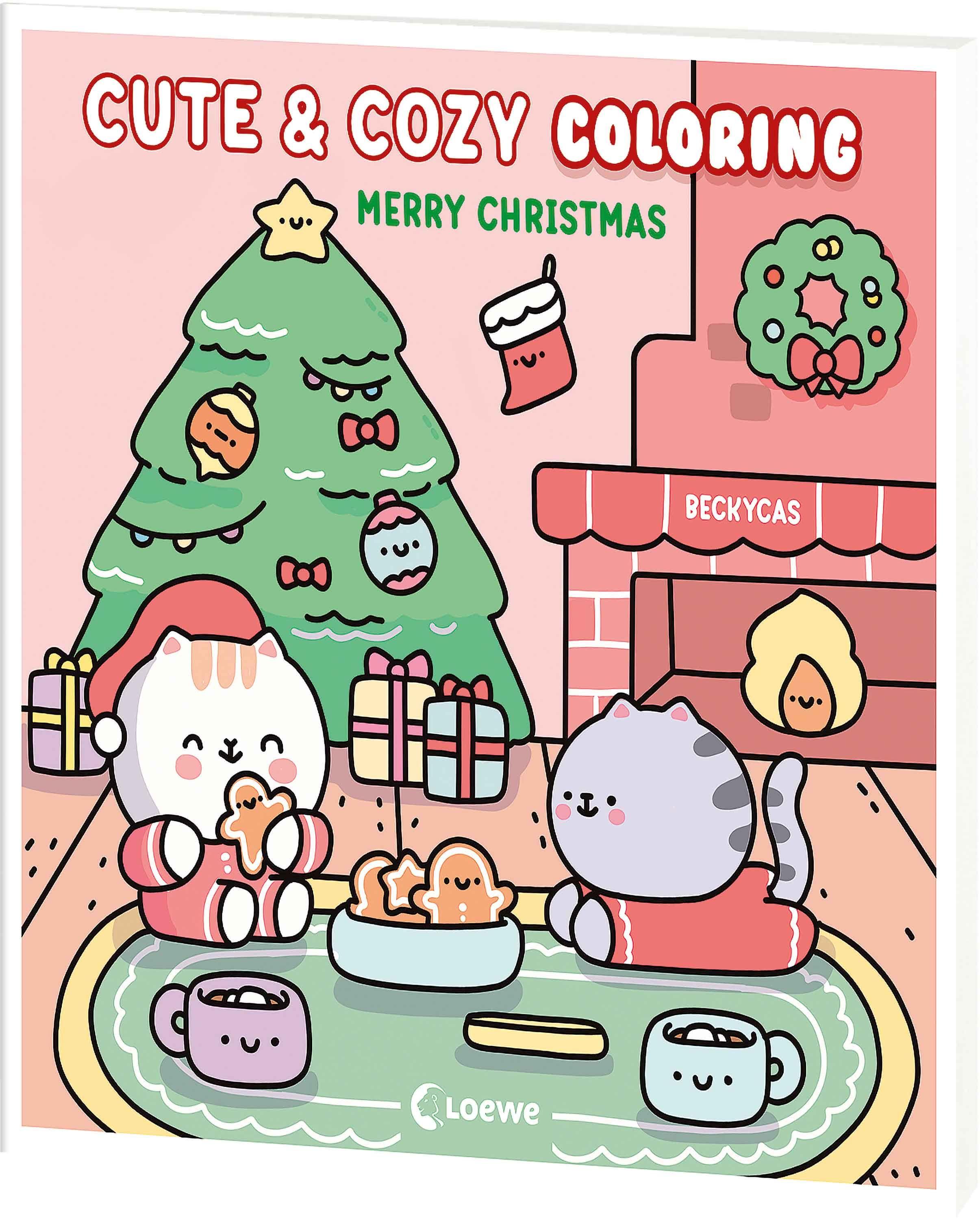 Vorderes Coverbild Cute & Cozy Coloring - Merry Christmas