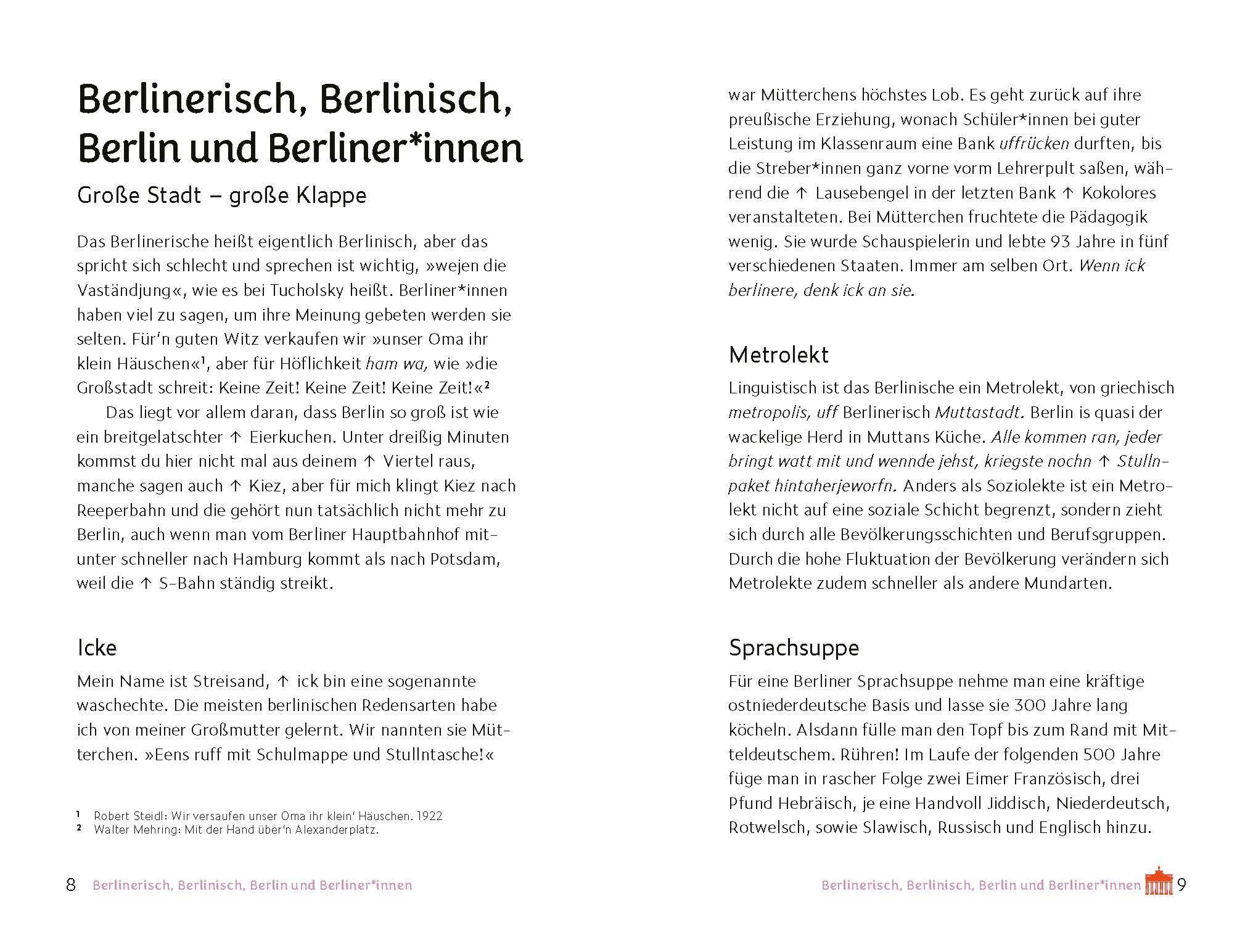 Beispielinhalt (Bild) Berlinerisch