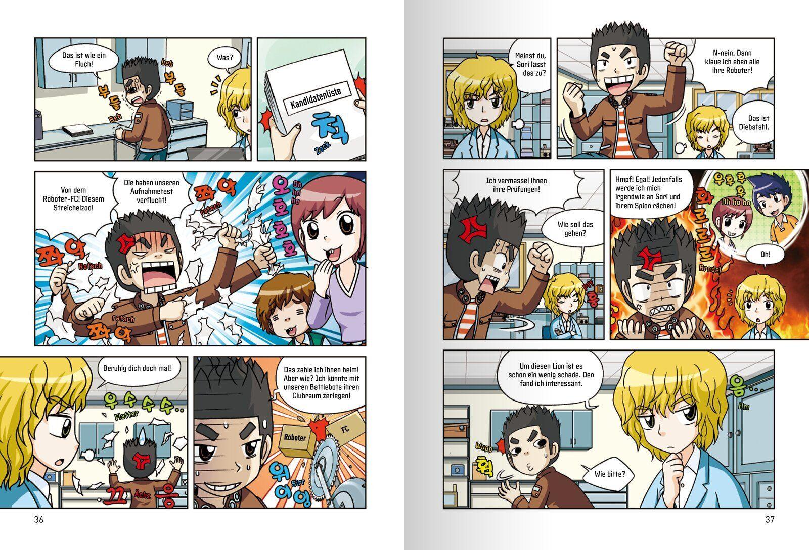 Beispielinhalt (Bild) Morgen werde ich Robot King (Band 2) - Das Fußball-Roboter-Turnier