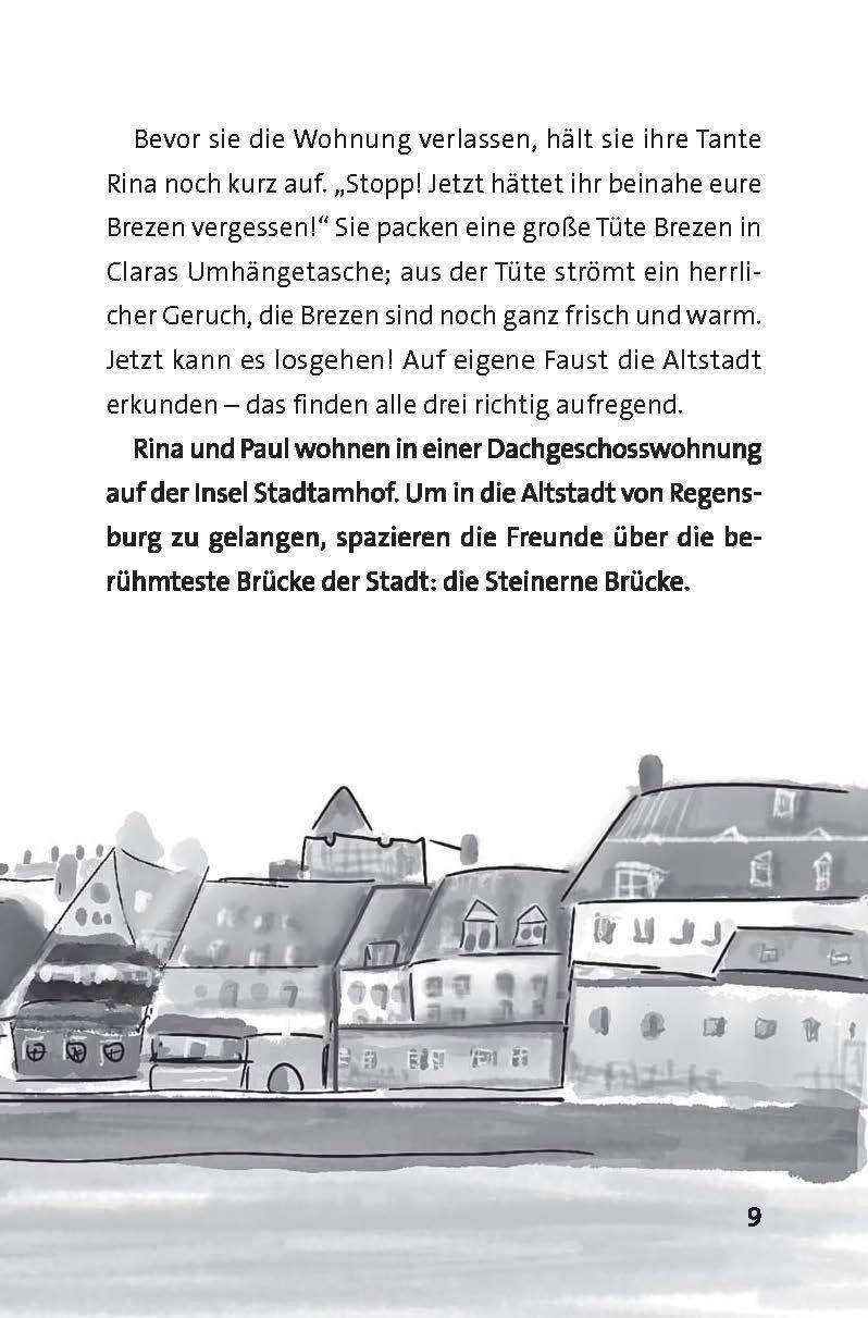 Beispielinhalt (Bild) Die Brezen-Detektive und der verschwundene Domschatz