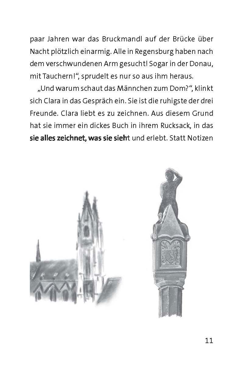 Beispielinhalt (Bild) Die Brezen-Detektive und der verschwundene Domschatz