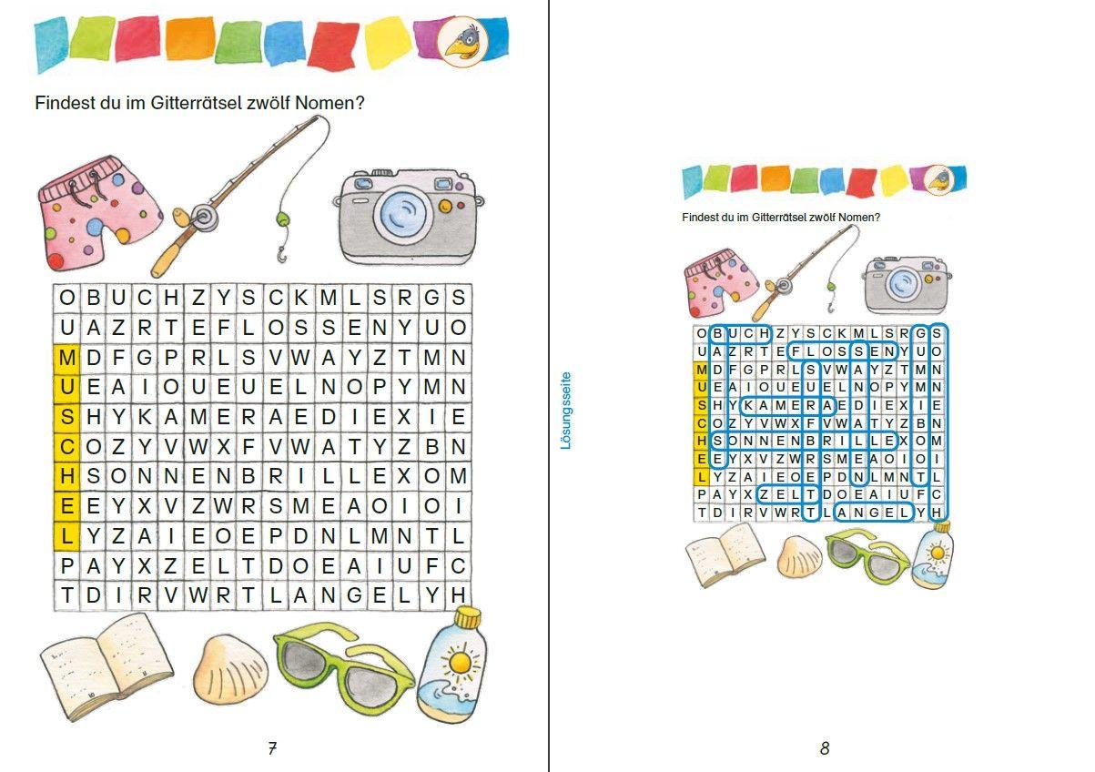 Beispielinhalt (Bild) Mein Ferienblock mit Rabe Linus - Fit für die 3. Klasse