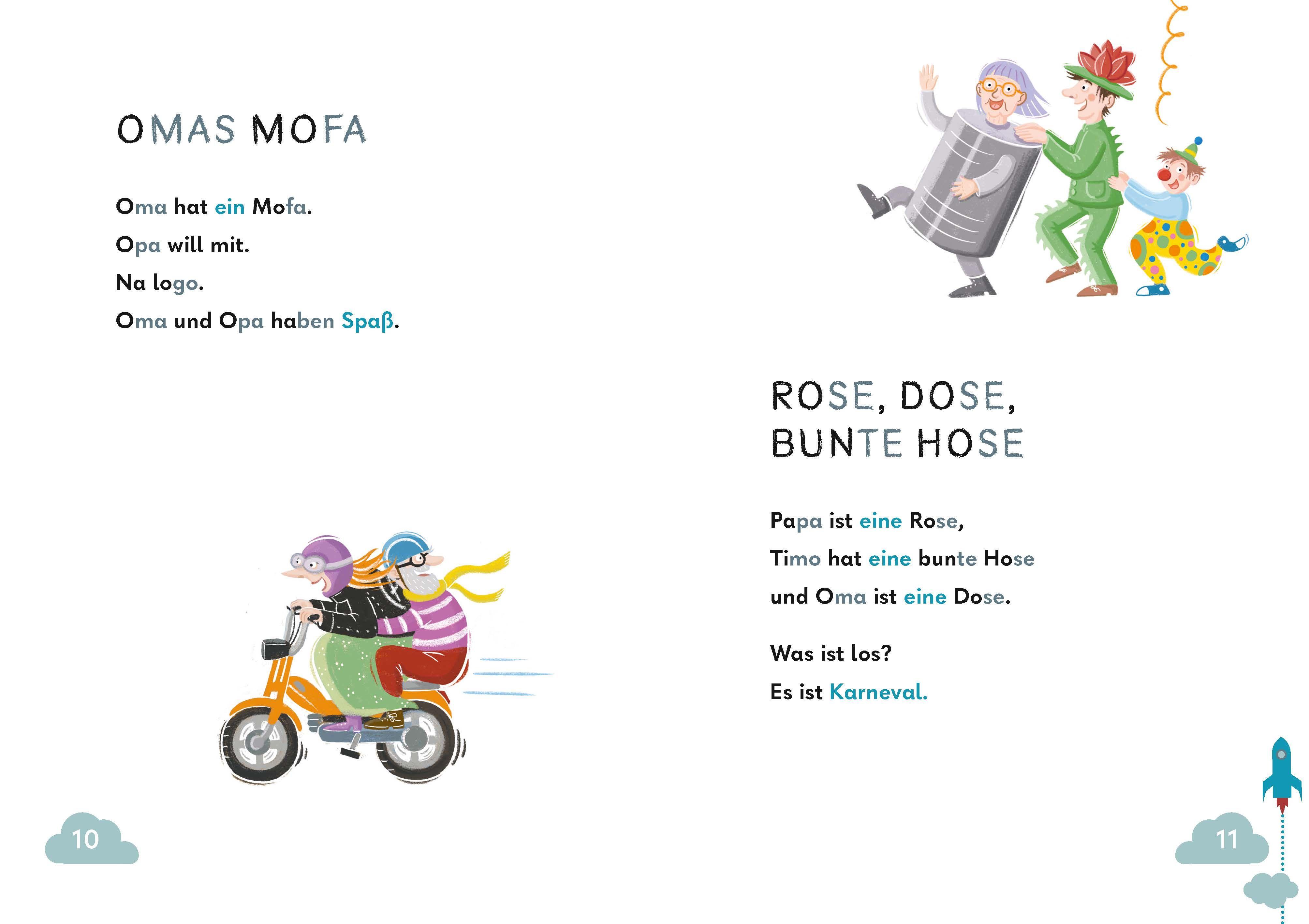 Beispielinhalt (Bild) Die Lese-Rakete