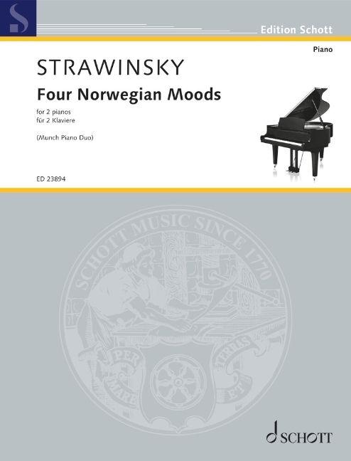 Vorderes Coverbild Stravinsky: Four Norwegian Moods Version for 2 Pianos by Kari Kvernberg Dajani & Thomas Knudsen