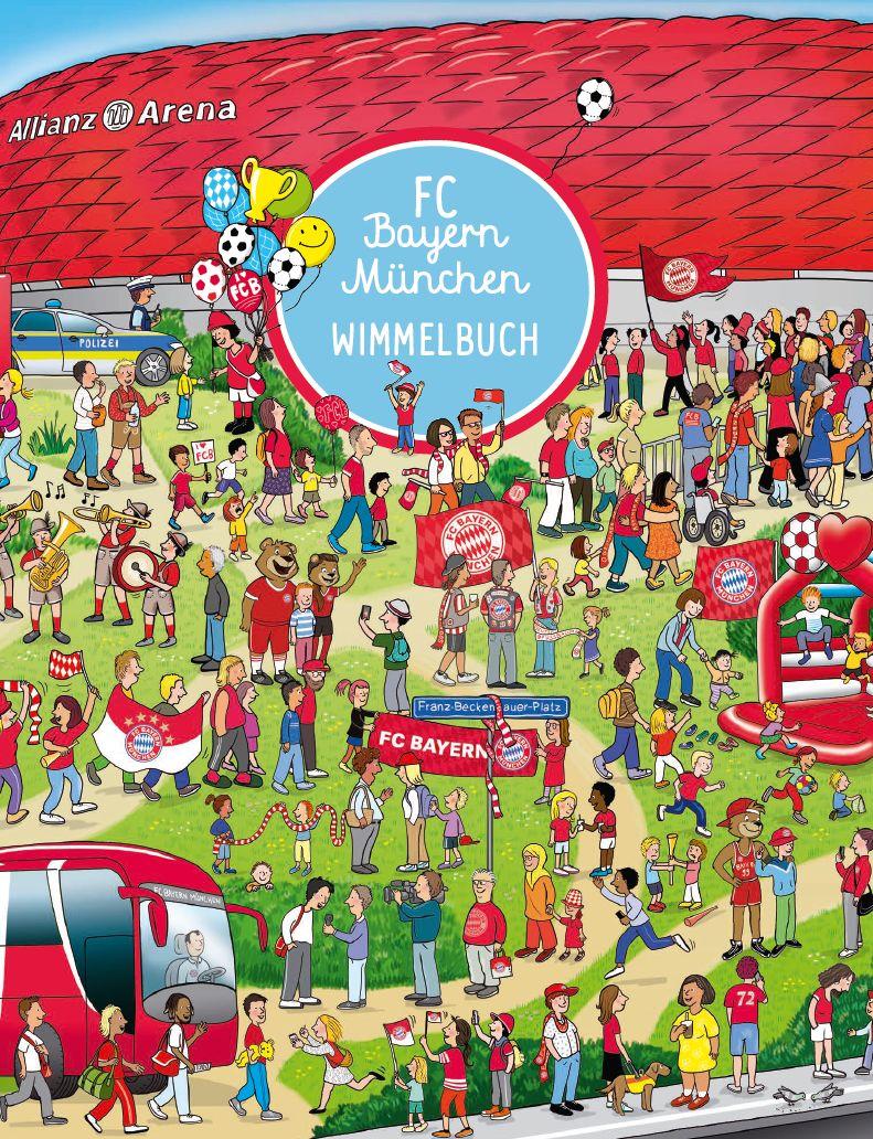 Vorderes Coverbild FC Bayern München Wimmelbuch
