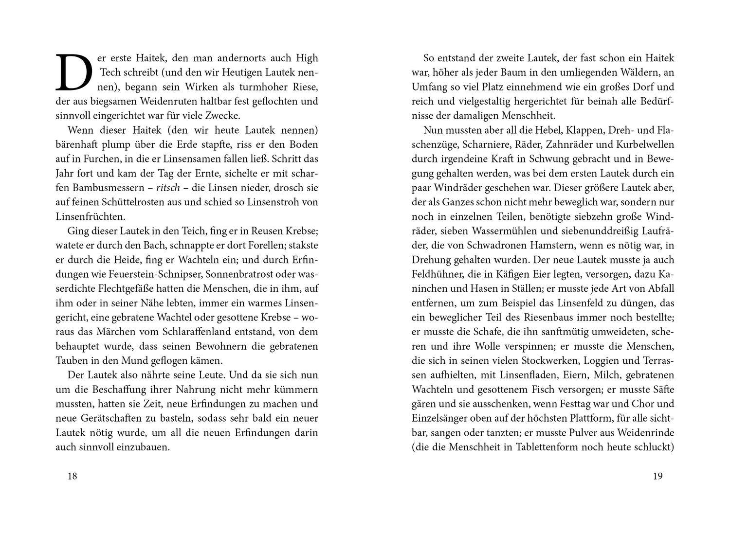 Beispielinhalt (Bild) Die Haiteks oder Was kostet die Welt. Kein Märchen