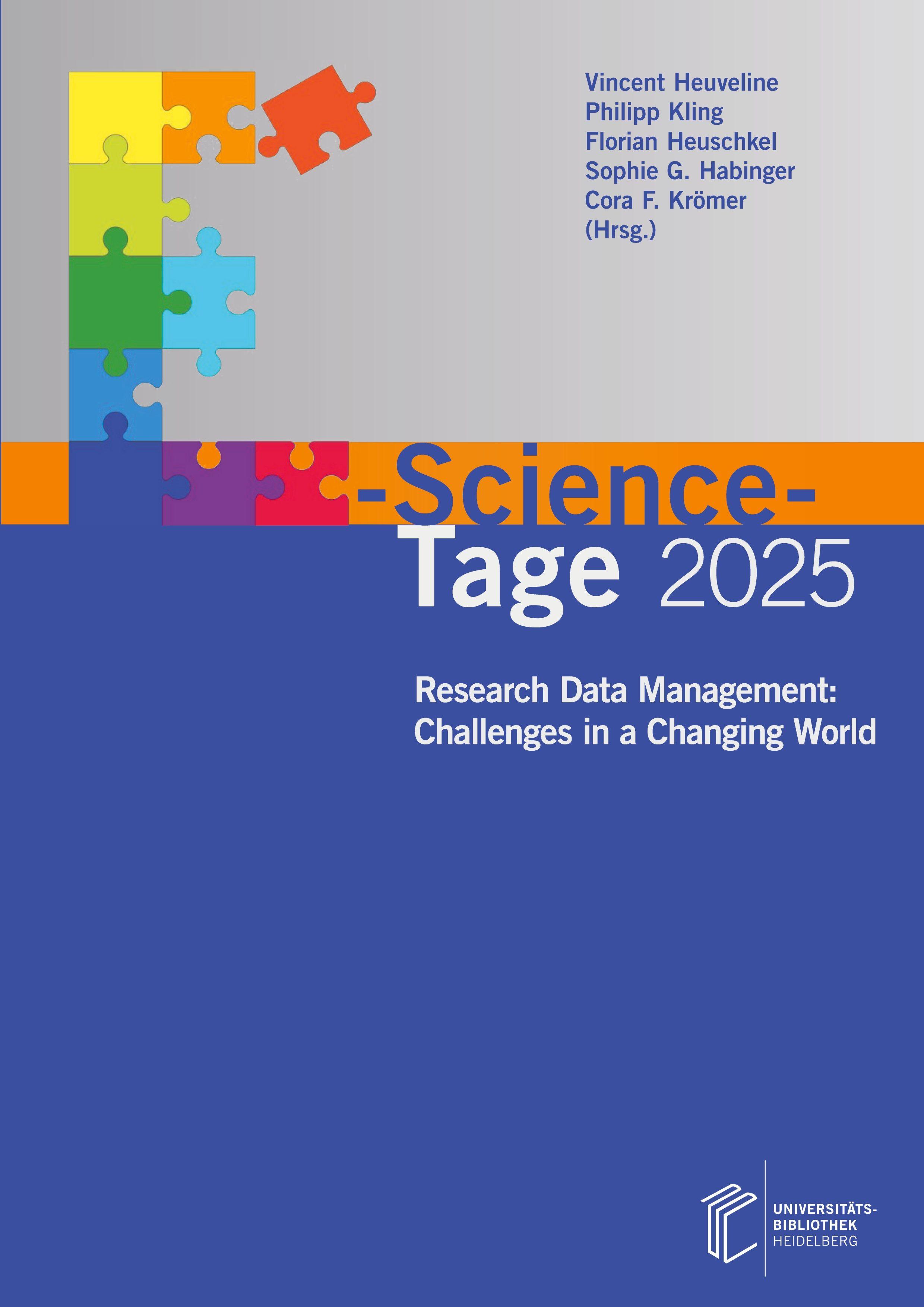Vorderes Coverbild E-Science-Tage 2025