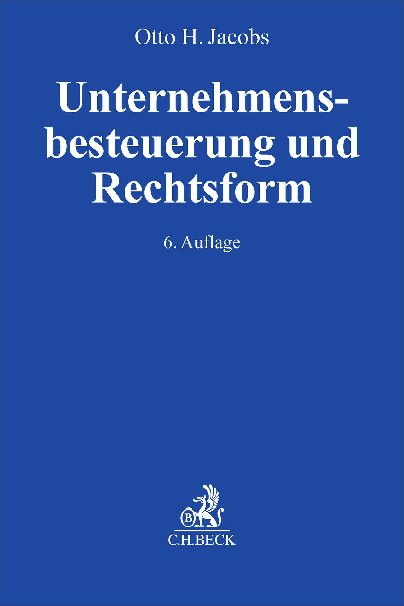 Vorderes Coverbild Unternehmensbesteuerung und Rechtsform