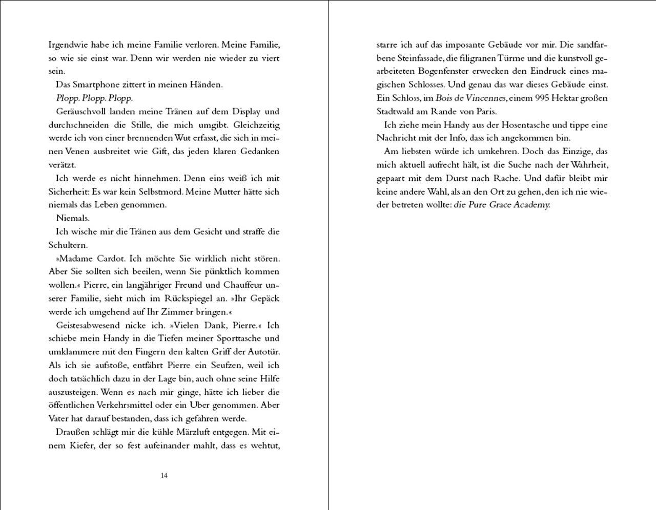 Beispielinhalt (Bild) Pure Grace Academy (Band 1) - The Final Bow