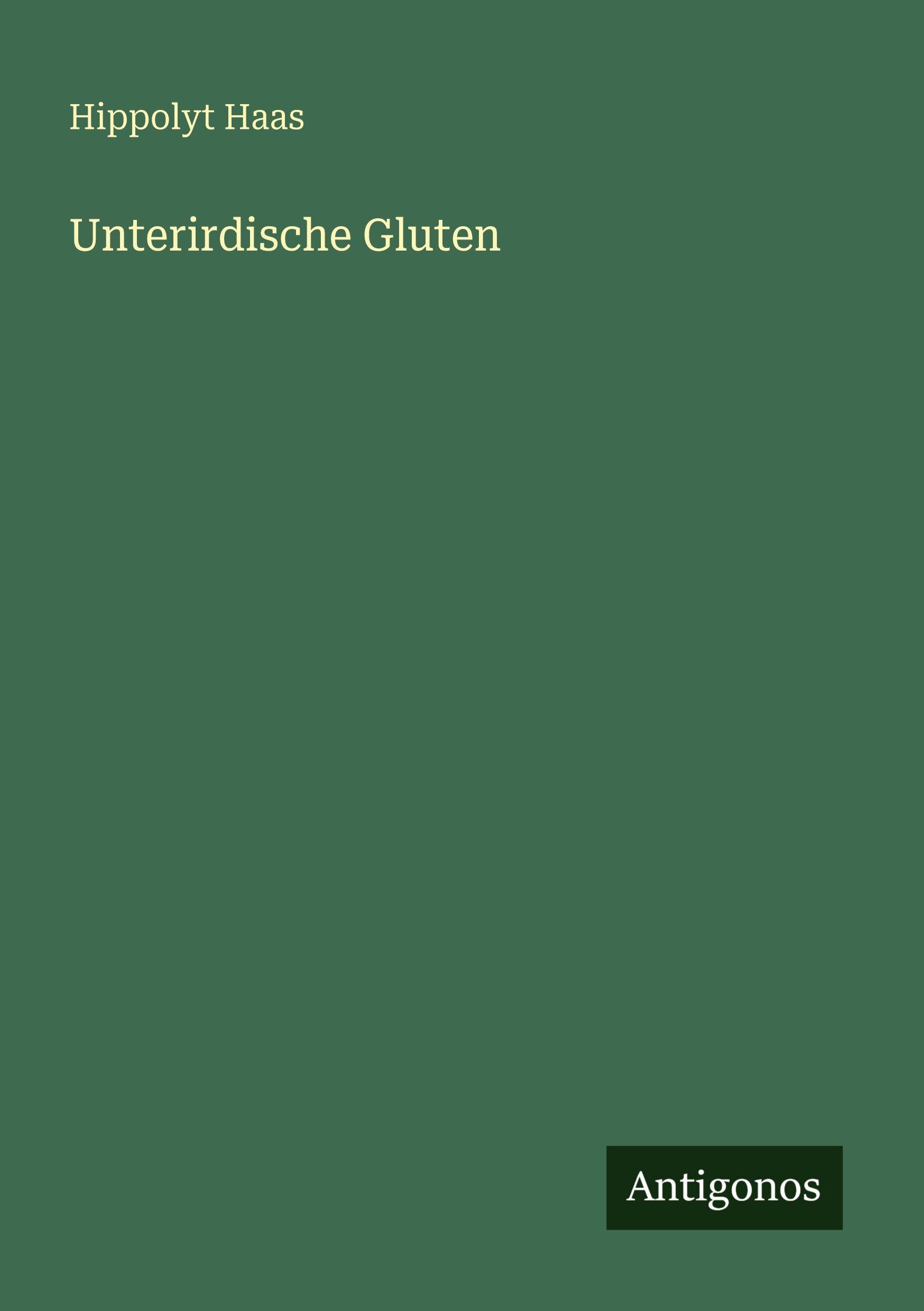 Vorderes Coverbild Unterirdische Gluten