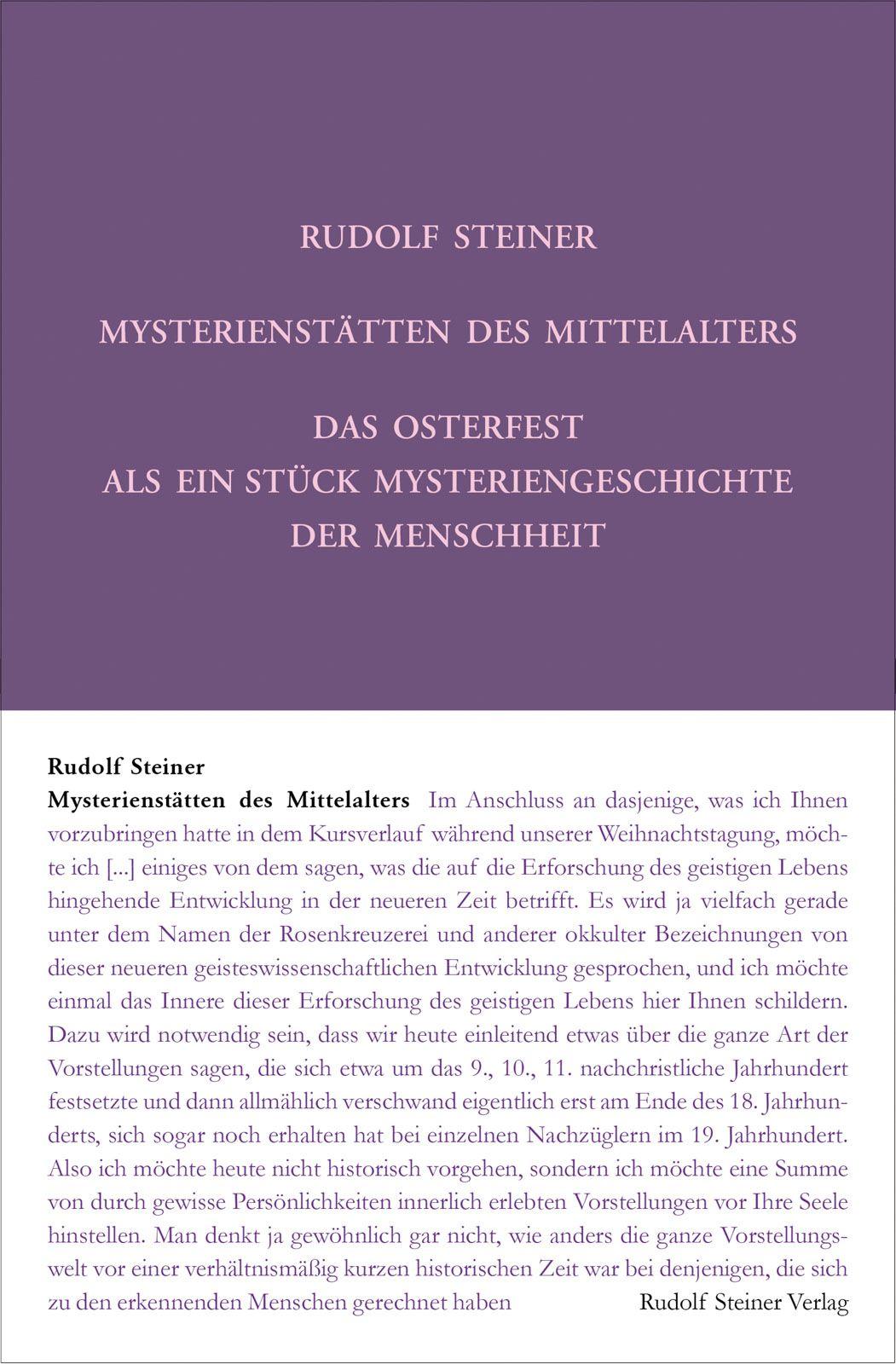 Vorderes Coverbild Mysterienstätten des Mittelalters. Rosenkreuzertum und modernes Einweihungsprinzip