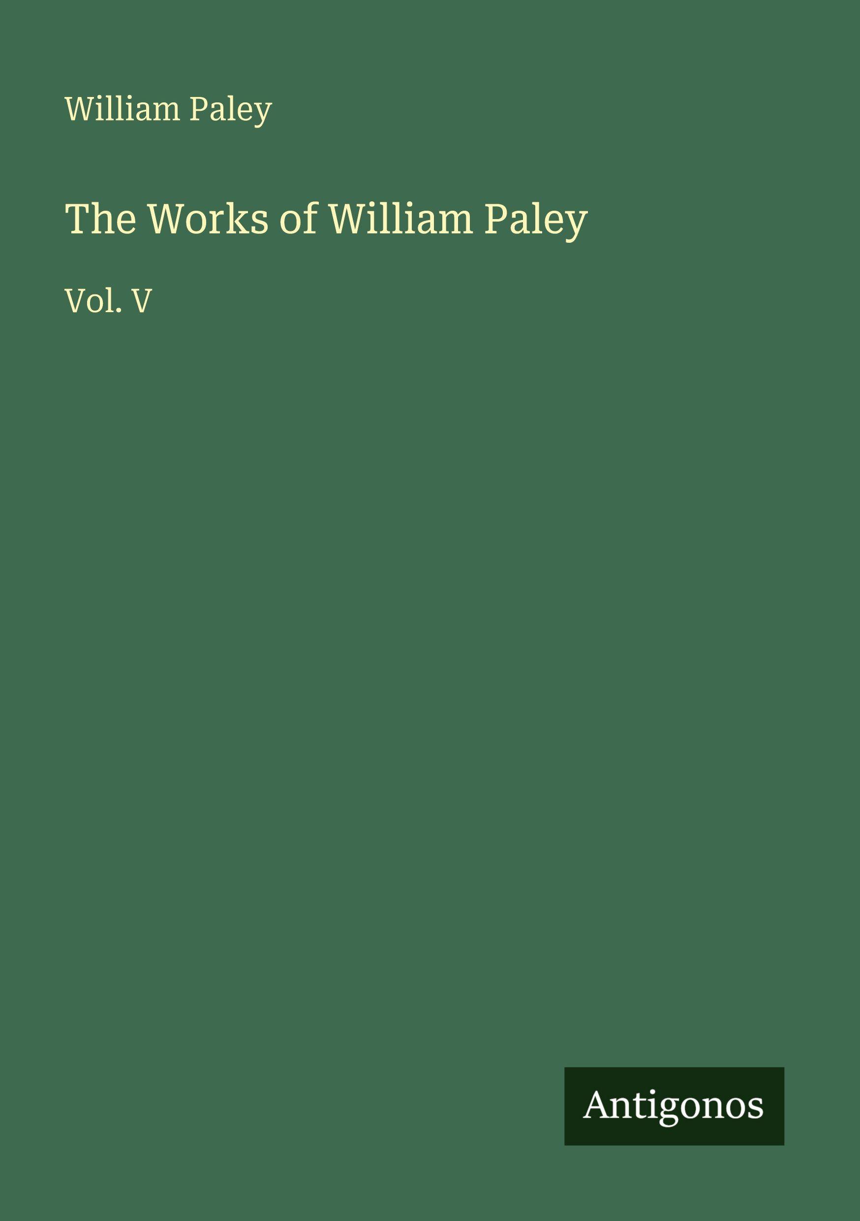Vorderes Coverbild The Works of William Paley